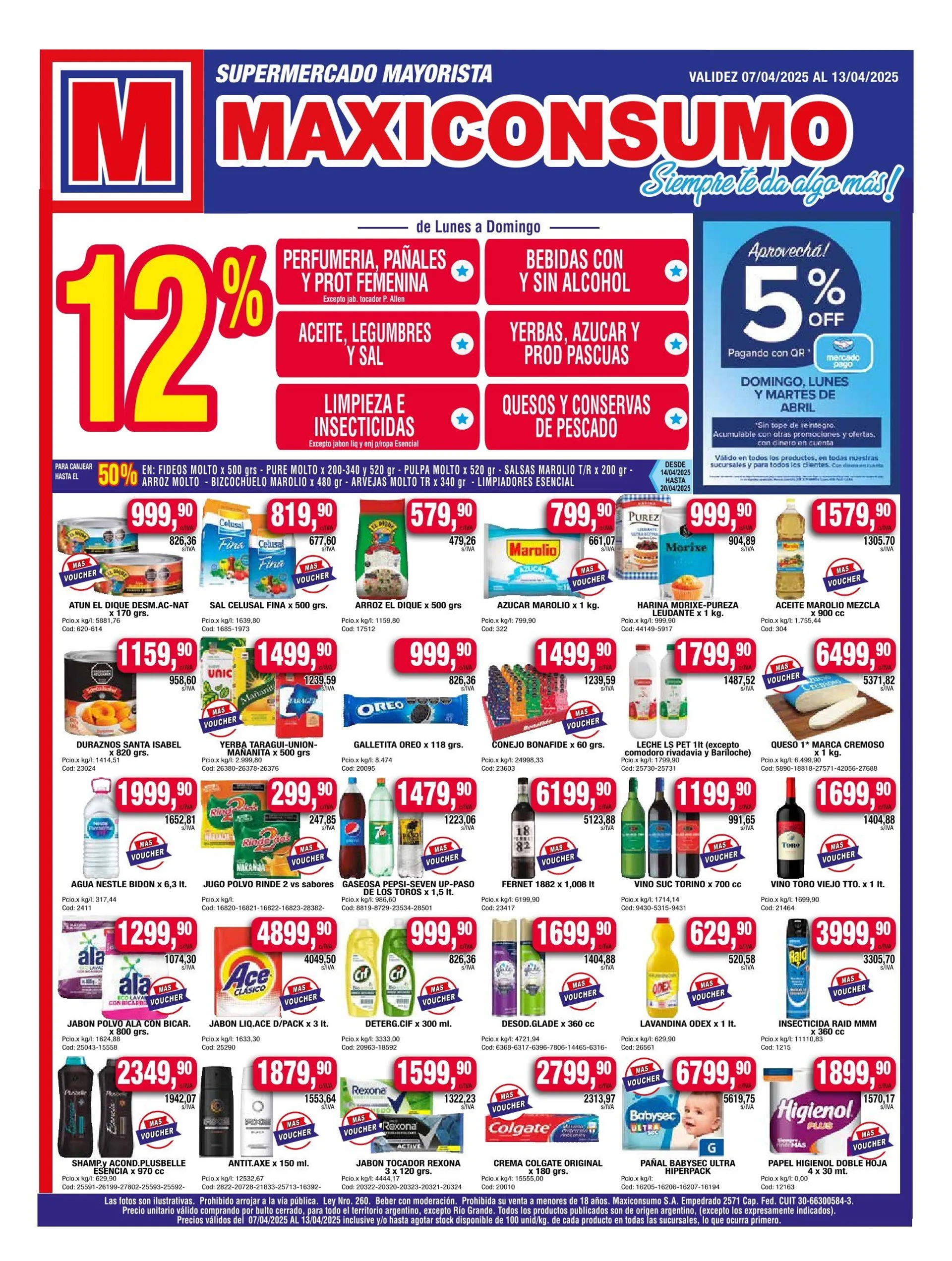 Ofertas de Maxiconsumo Ofertas 7 de abril al 14 de abril 2025 - Página  del catálogo
