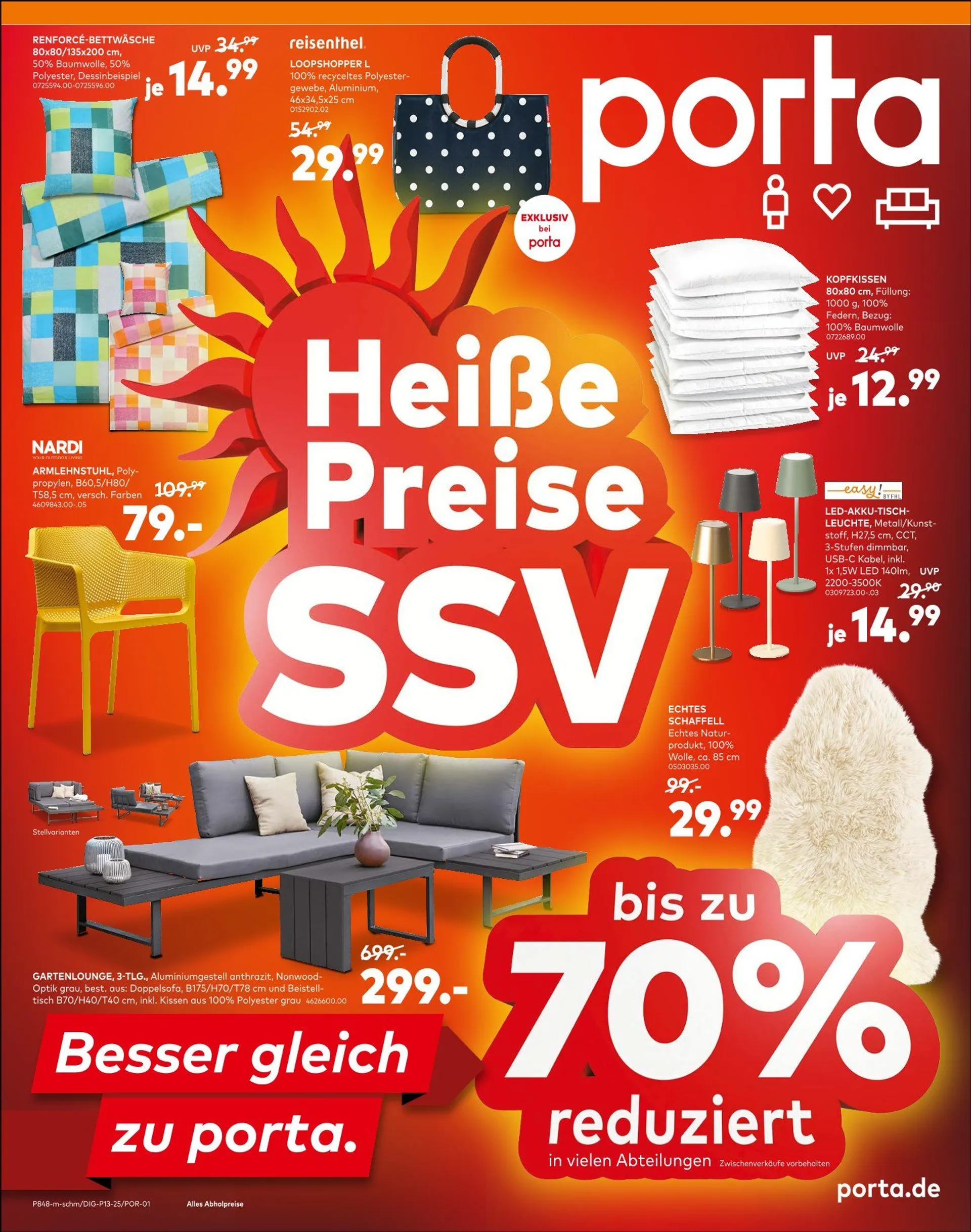 Porta Möbel Angebote von 25. Juli bis 31. Juli 2025 - Prospekt seite 1