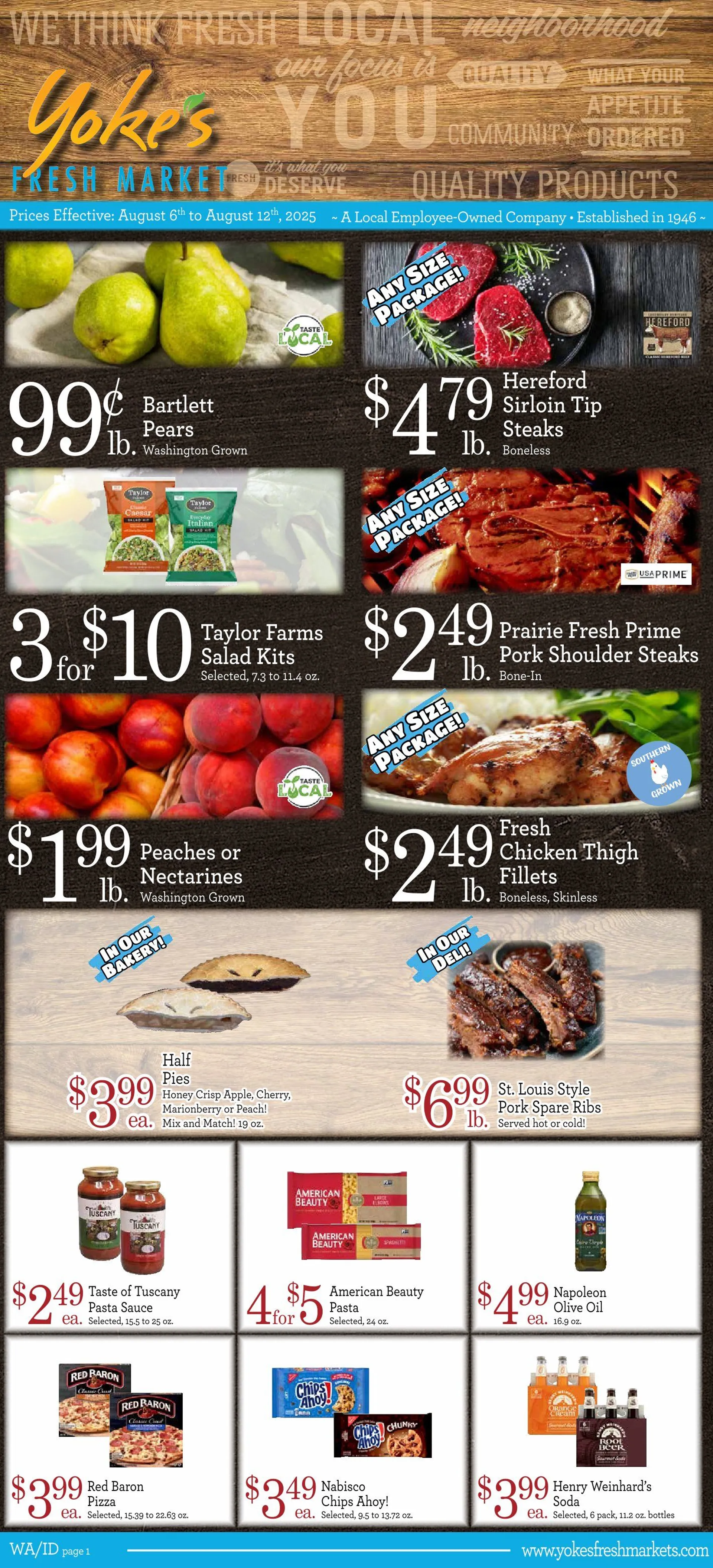 Weekly ad Yoke's Fresh Market weekly ads from August 6 to August 12 2025 - Page 1