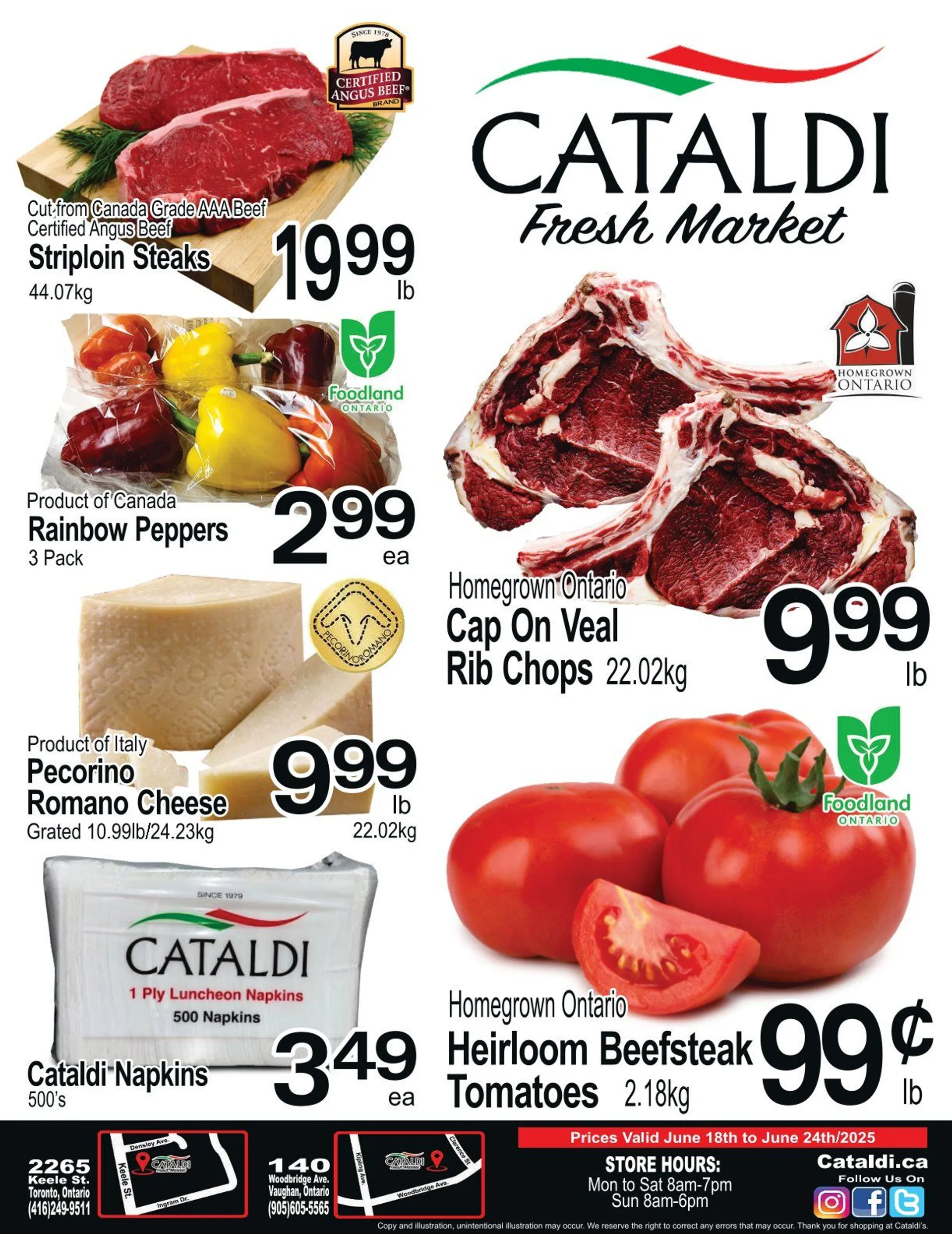 Cataldi Fresh Market Deals from June 18 to June 24 2025 - flyer page 1