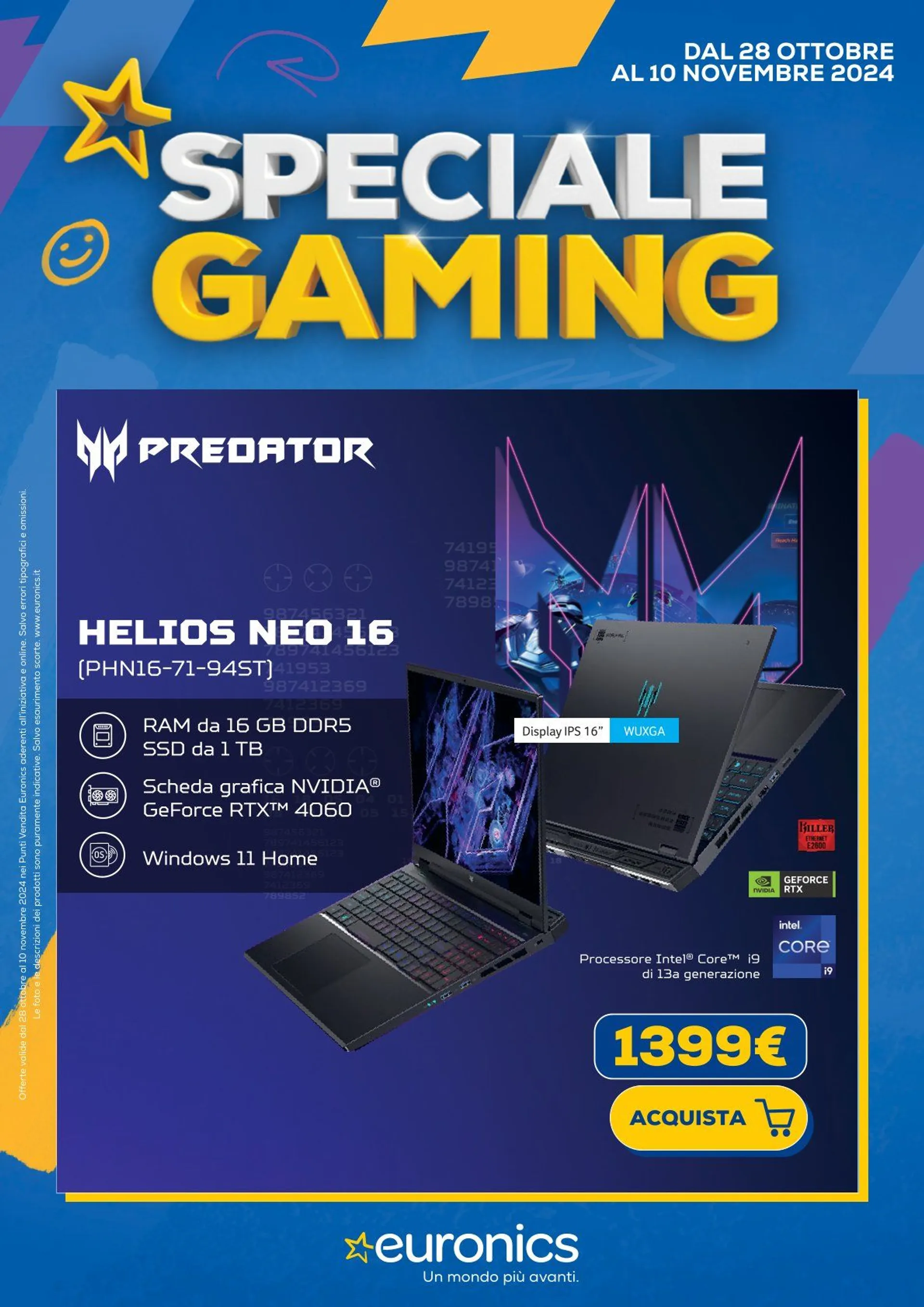  Euronics Brochure Offerte da 28 ottobre a 10 novembre di 2024 - Pagina del volantino 1