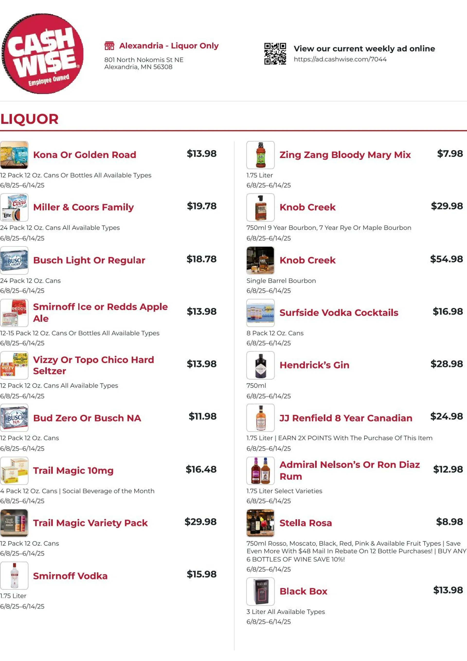 Weekly ad Cash Wise Deals from June 10 to June 14 2025 - Page 1