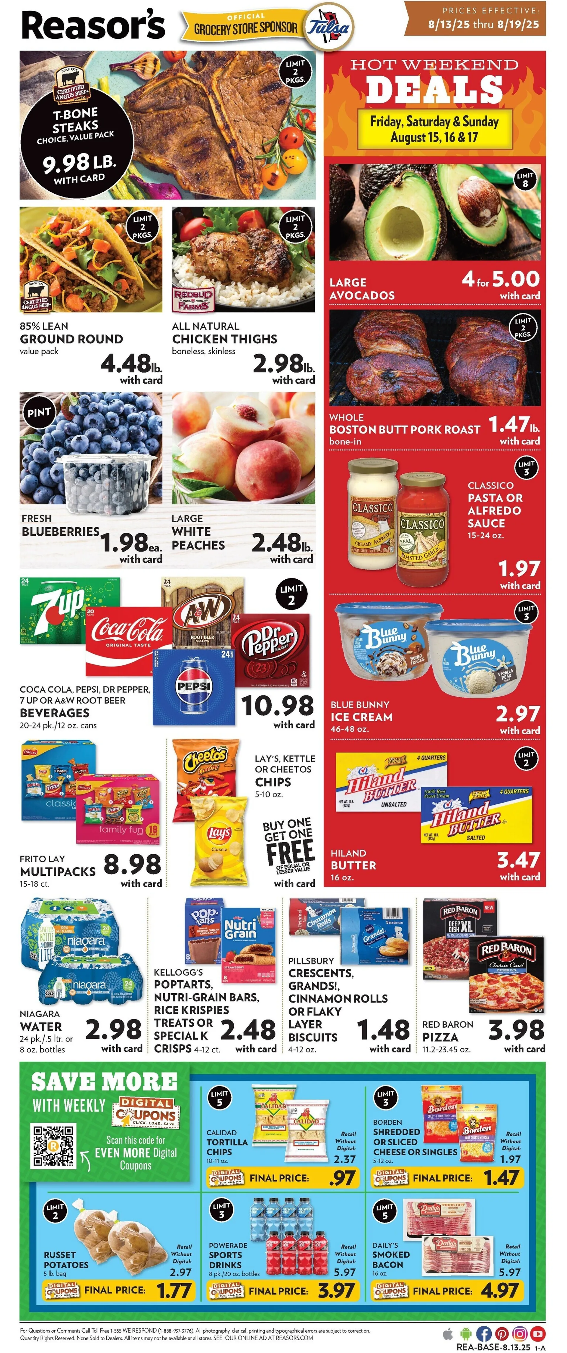 Weekly ad Reasor's weekly ads from August 13 to August 19 2025 - Page 1