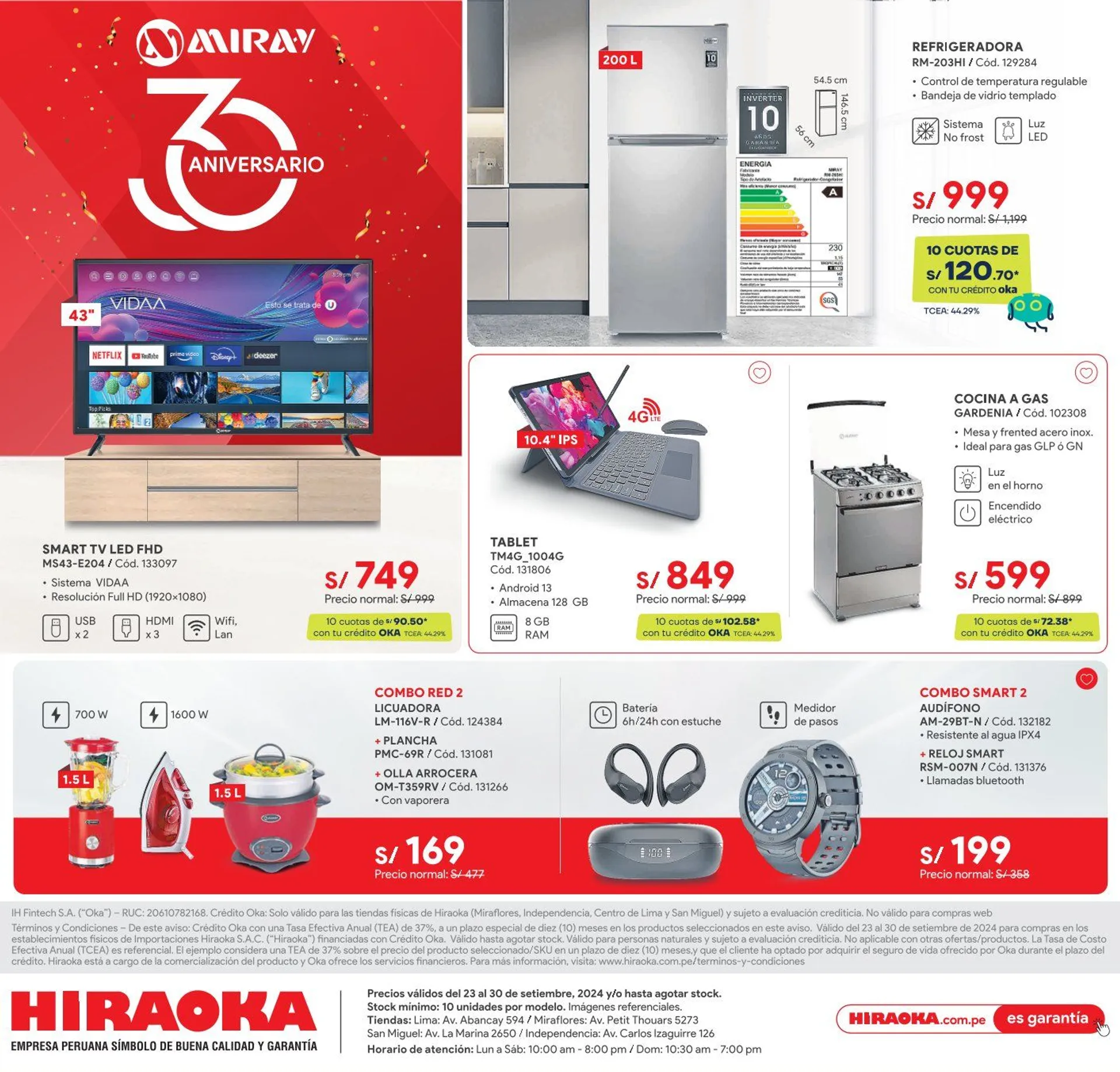 Catalogo de Hiraoka Ofertas de  Folletos 26 de setiembre al 30 de setiembre 2024 - Pag 