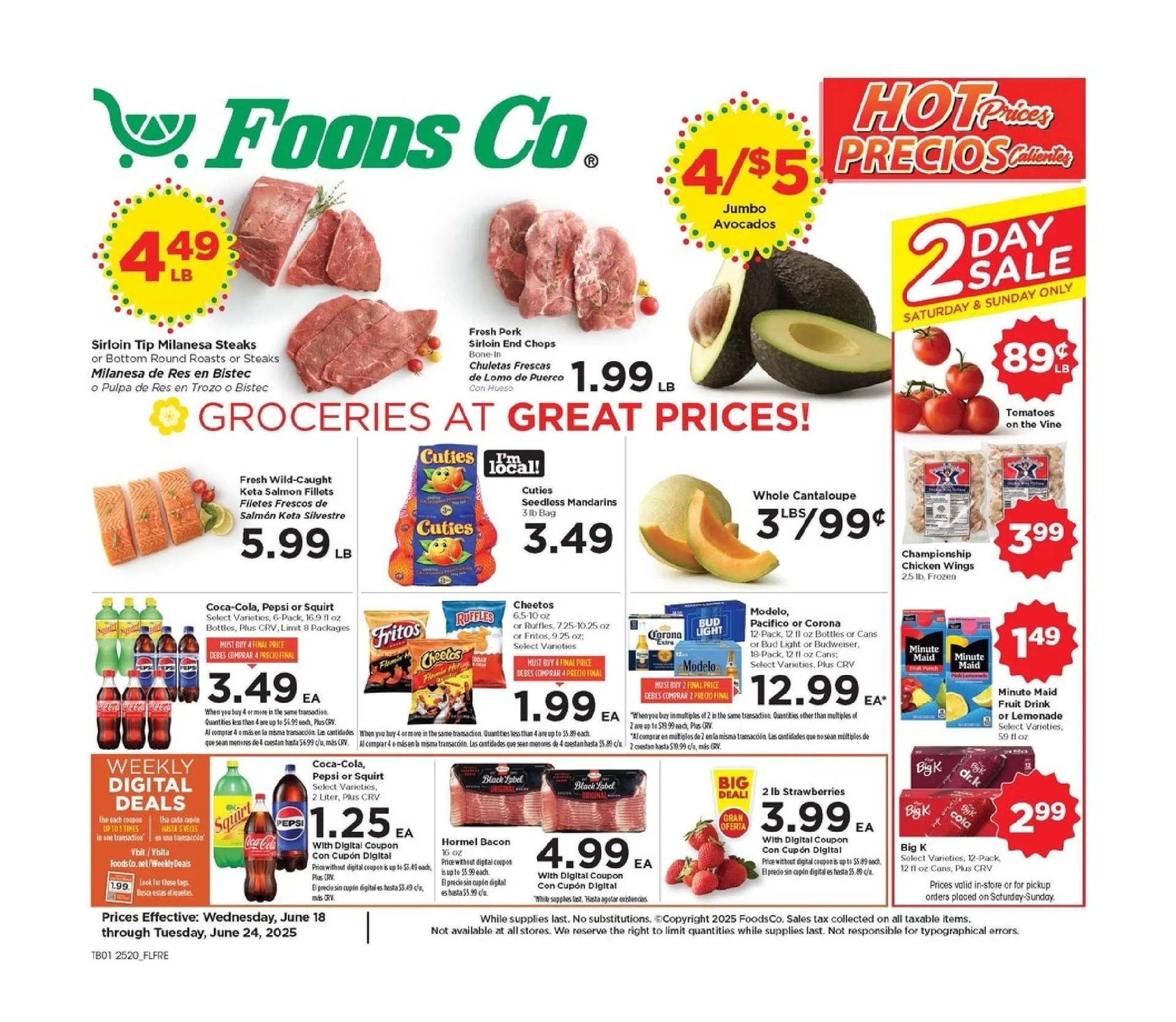 Weekly ad Foods Co. Sales from June 18 to June 24 2025 - Page 1