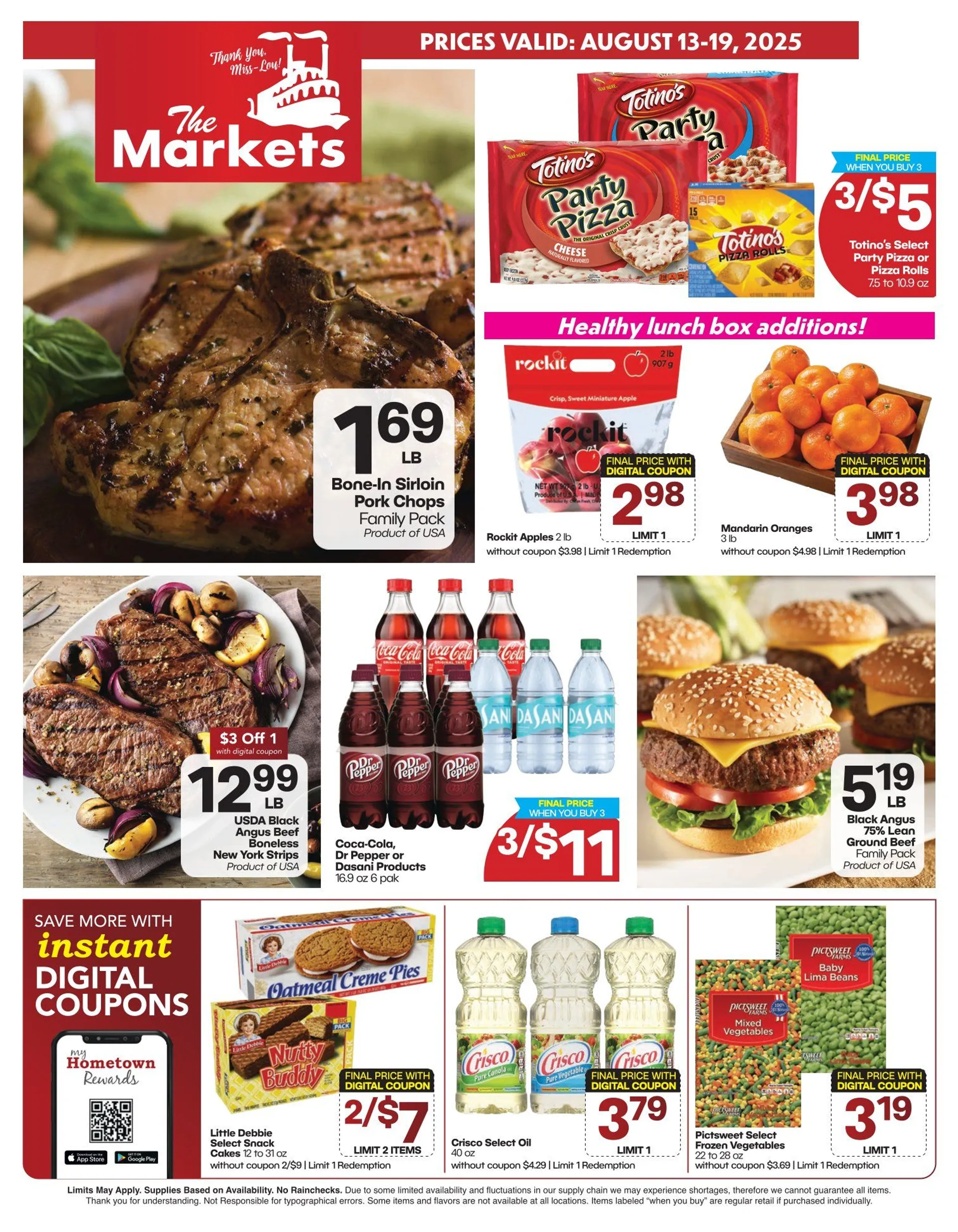Weekly ad The Markets Sales from August 13 to August 19 2025 - Page 1
