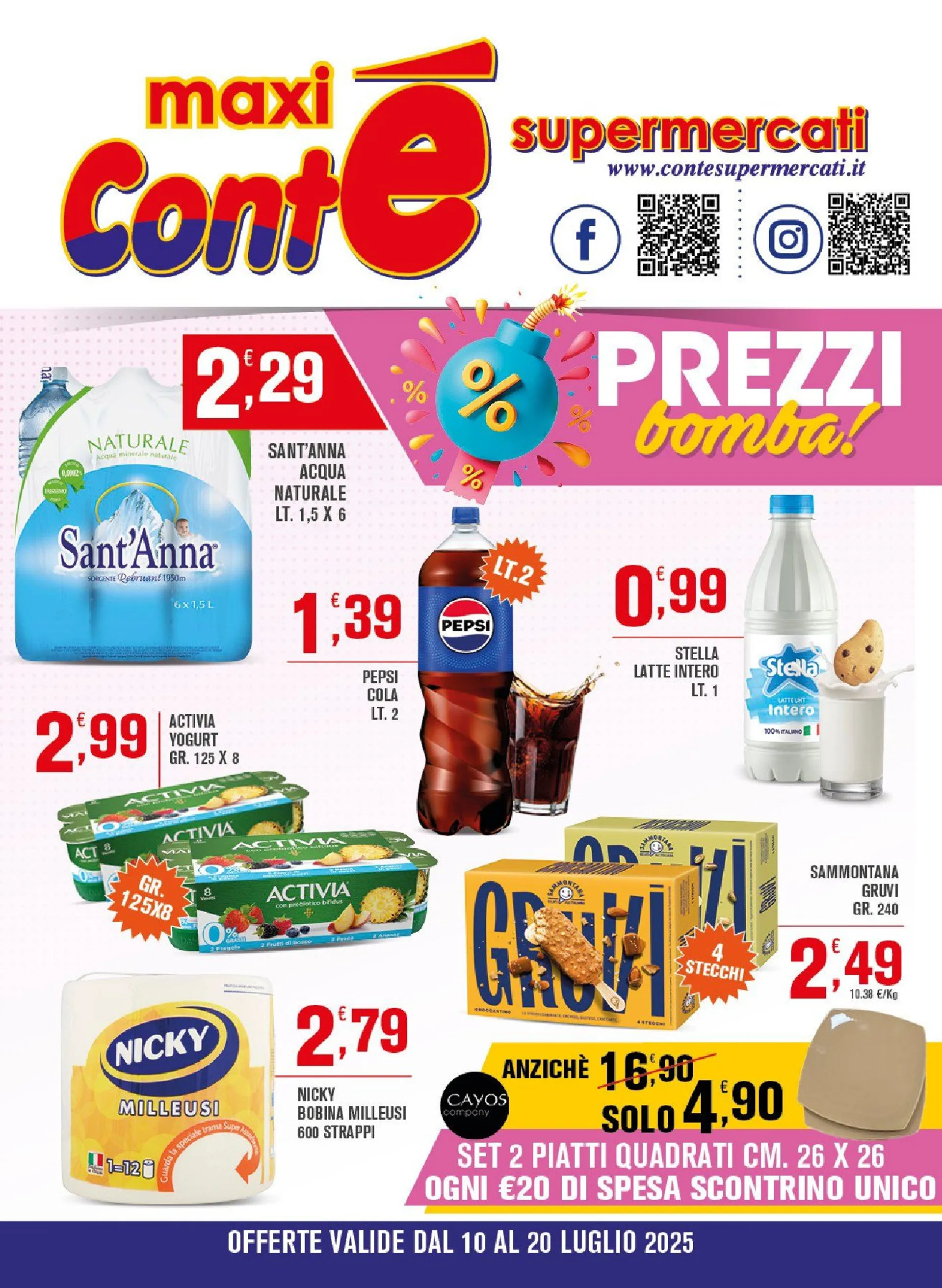  Volantini Conte Supermercati da 10 luglio a 20 luglio di 2025 - Pagina del volantino 1