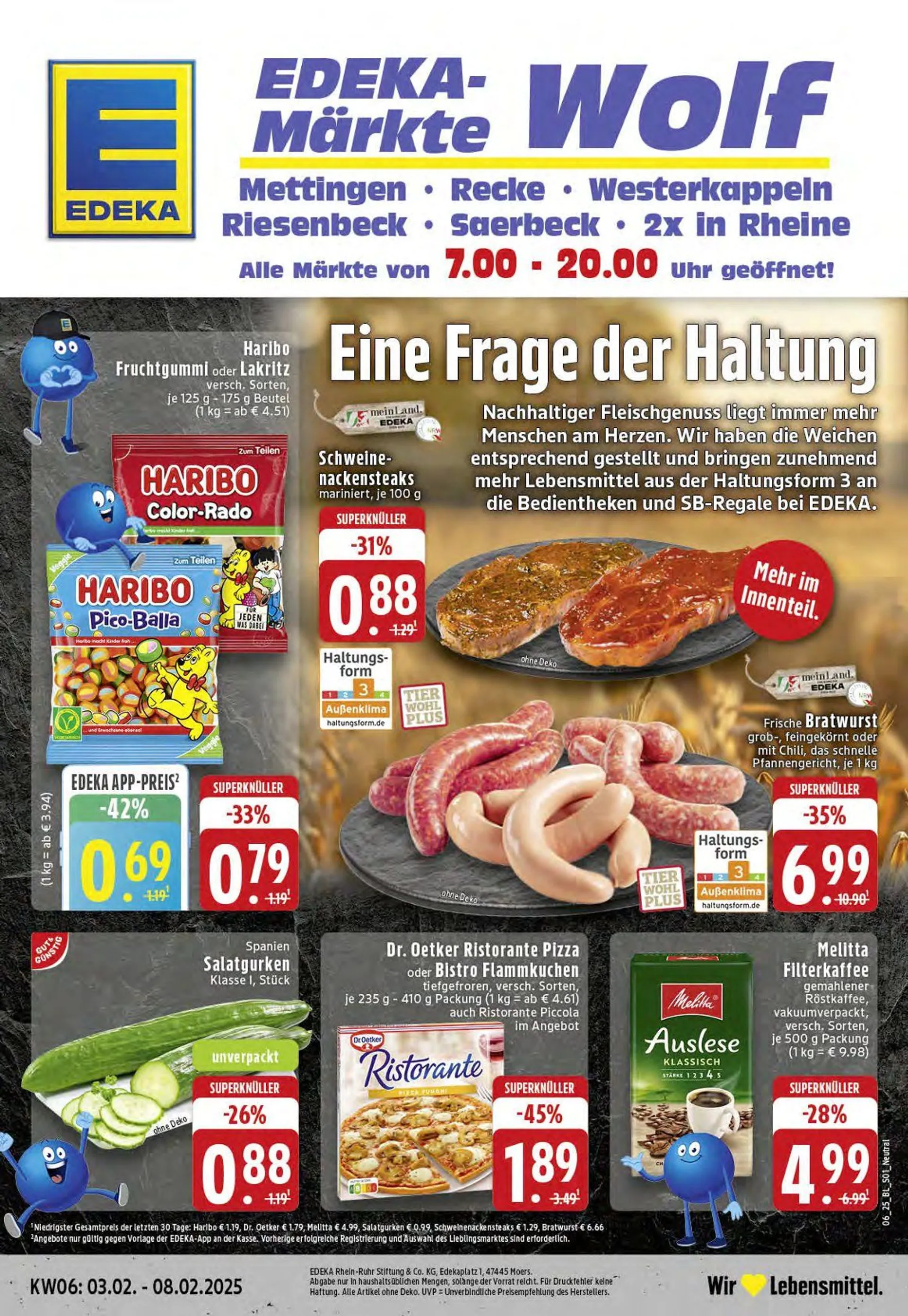 Edeka Prospekt von 3. Februar bis 8. Februar 2025 - Prospekt seite 1