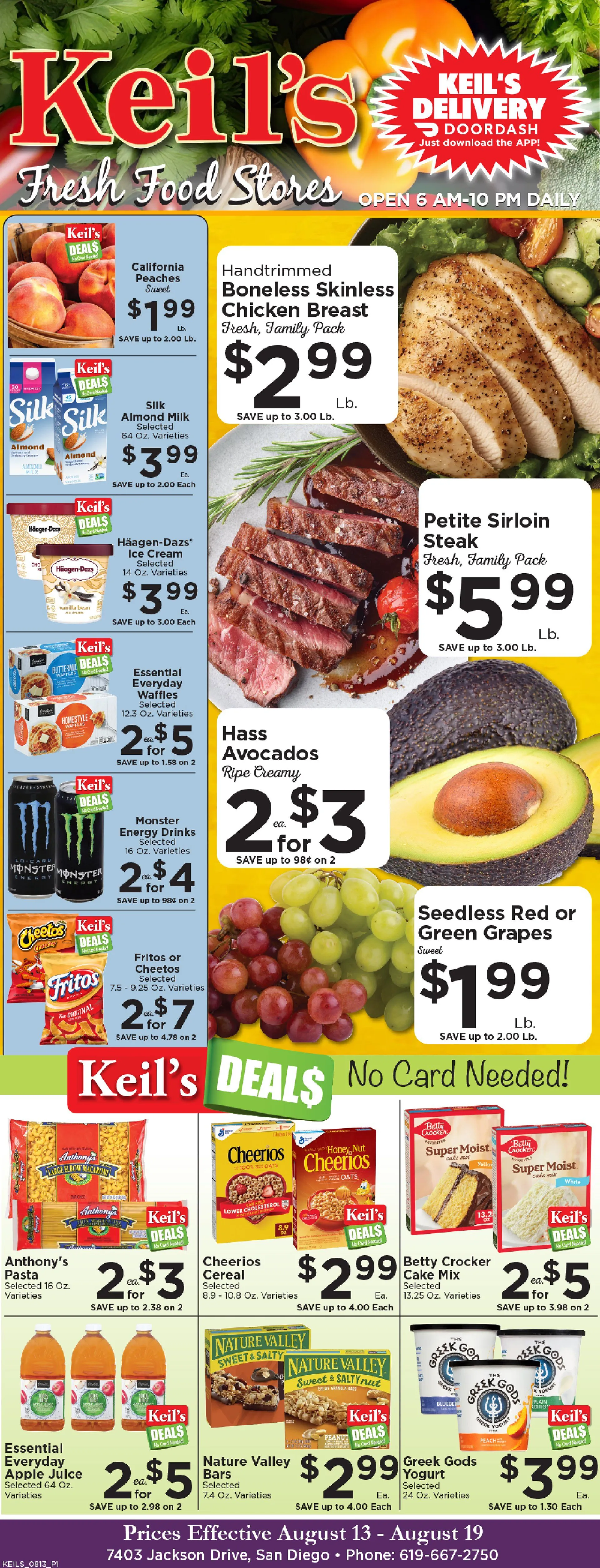 Weekly ad Keil's Fresh Food Stores Sales from August 13 to August 19 2025 - Page 1