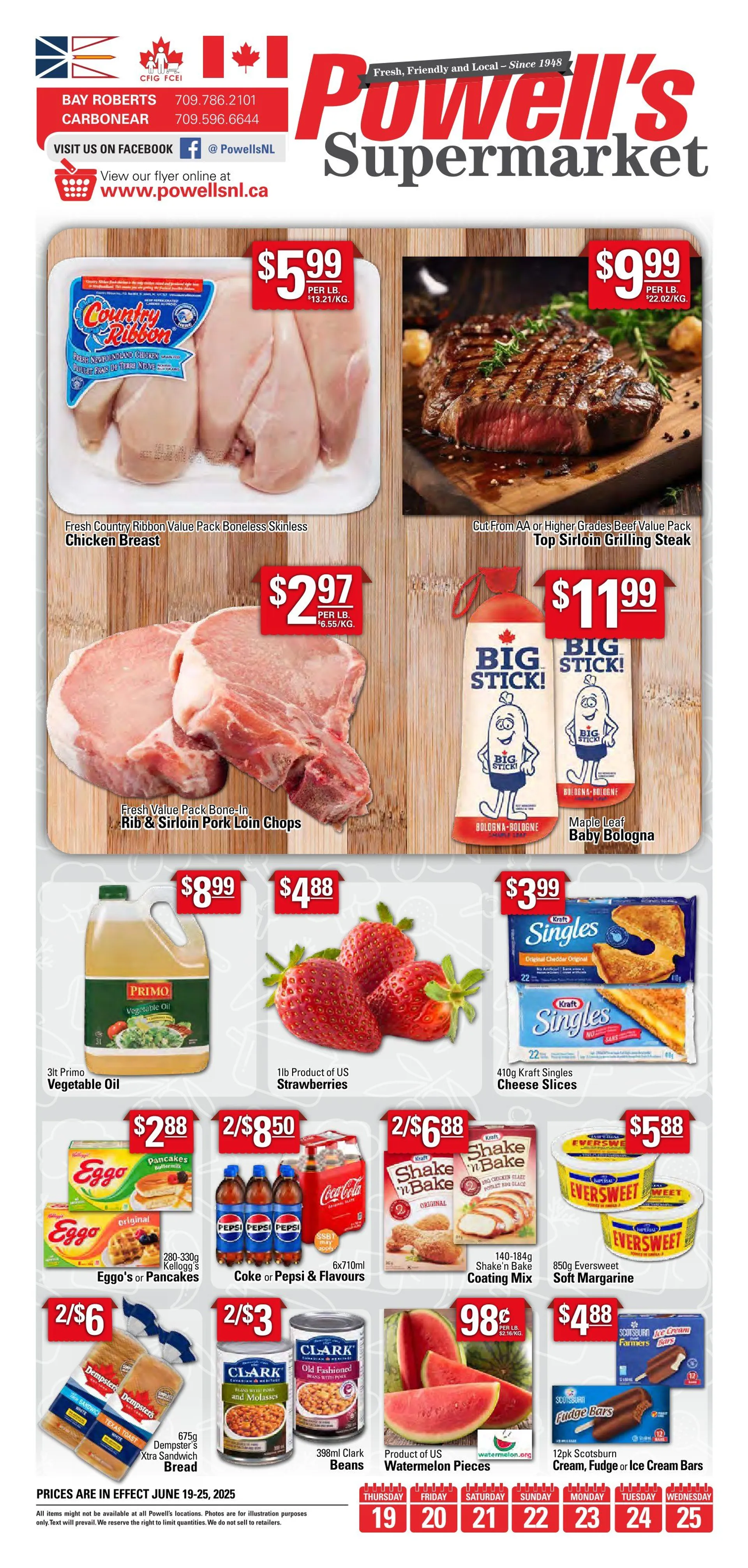 Powell's Supermarket Deals from June 19 to June 25 2025 - flyer page 1