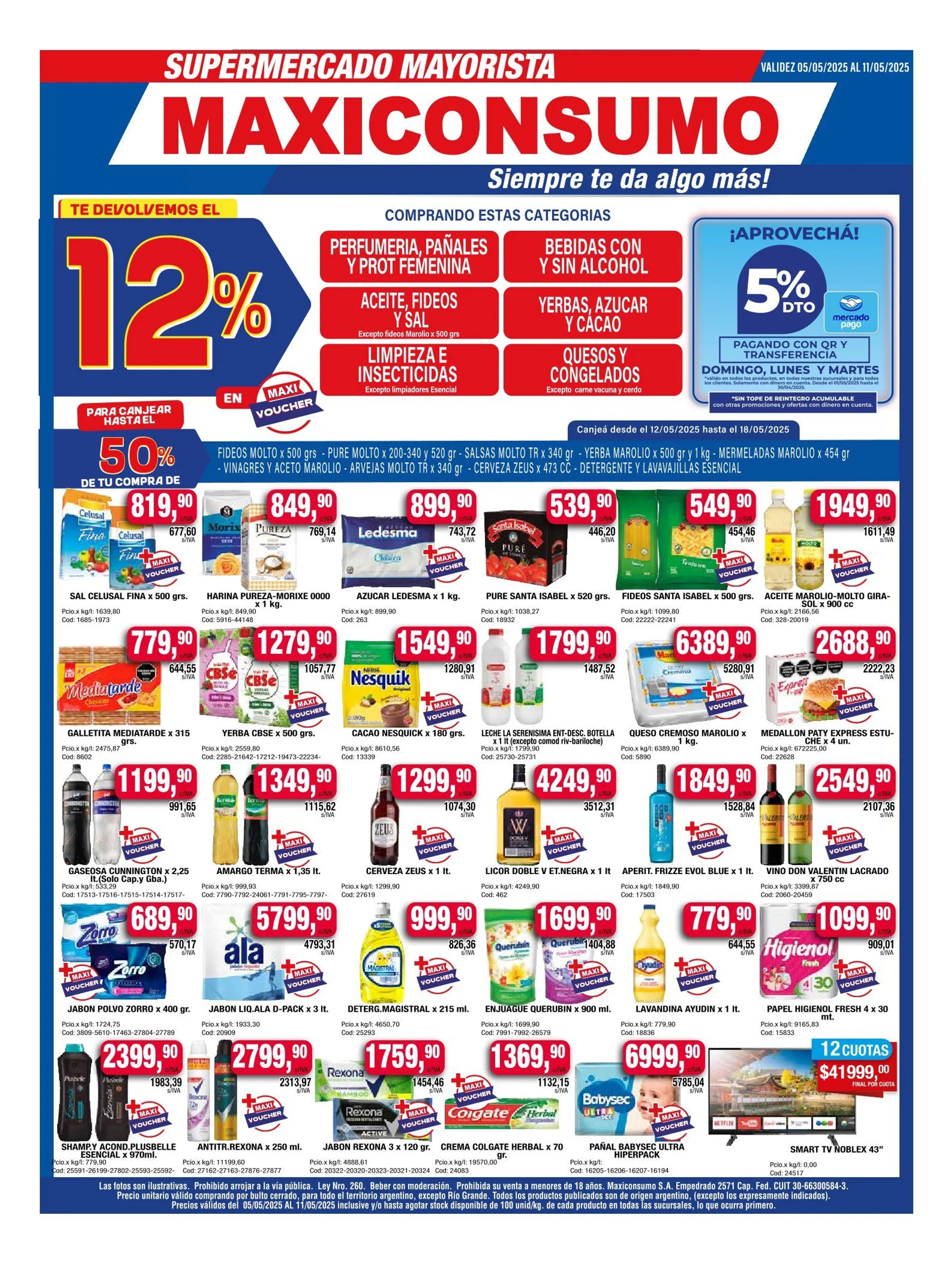 Ofertas de Maxiconsumo Ofertas 5 de mayo al 11 de mayo 2025 - Página  del catálogo