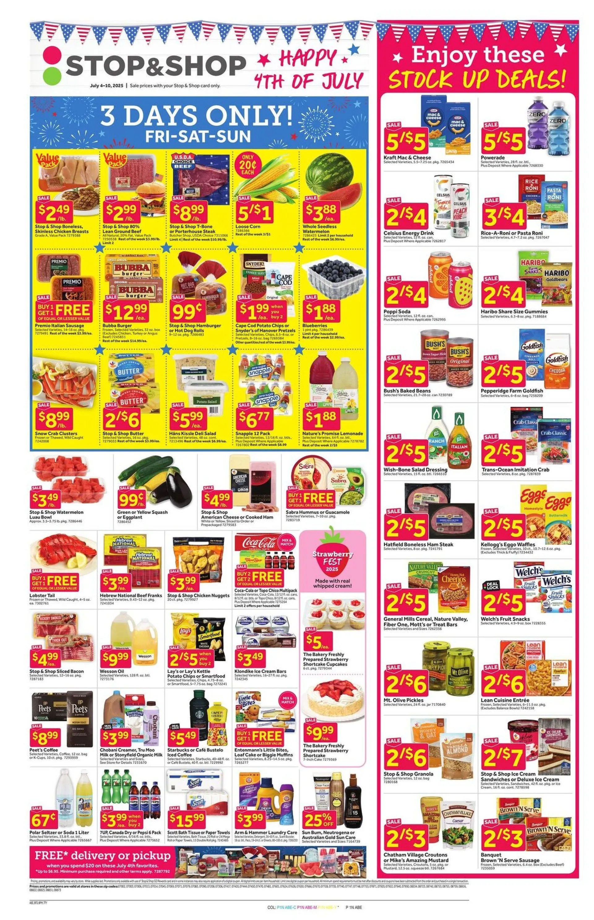 Weekly ad Stop & Shop weekly ads from July 4 to July 10 2025 - Page 1
