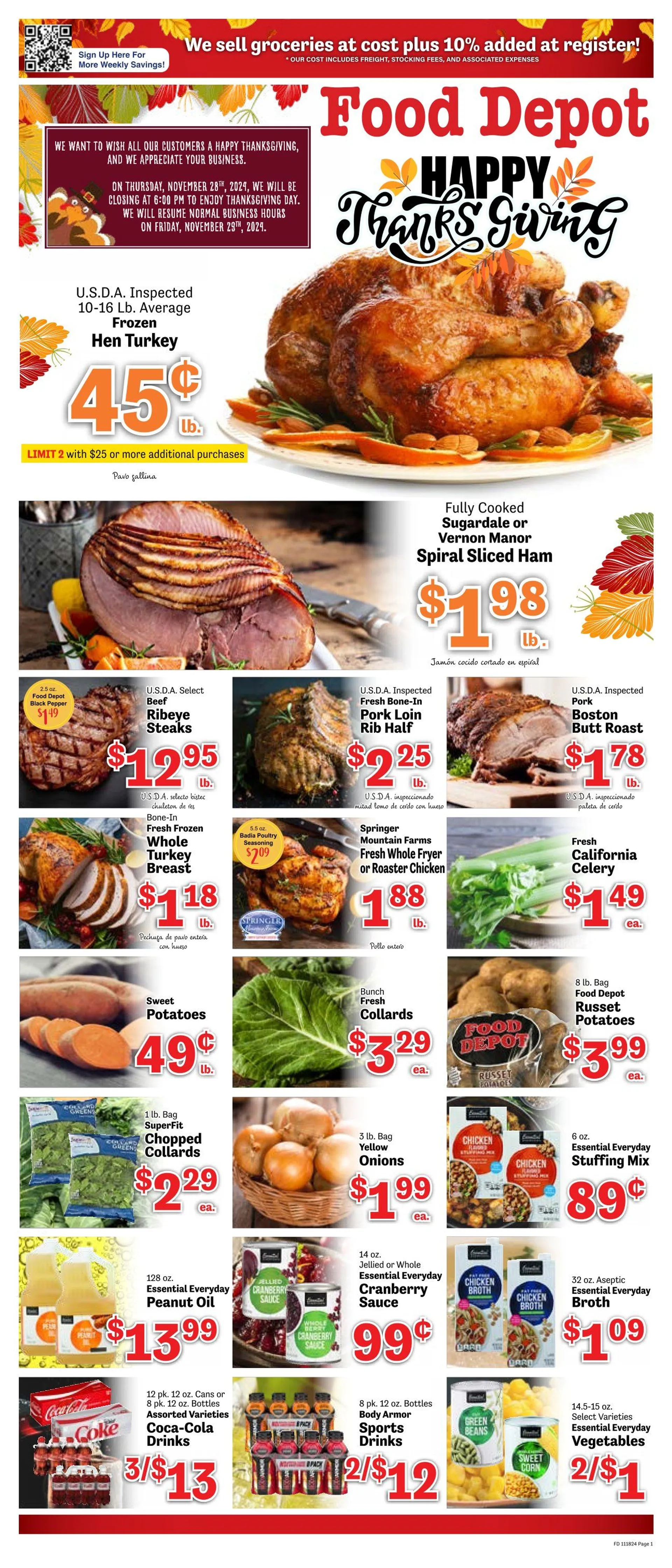 Weekly ad Food Depot Weekly Ad from November 18 to December 1 2024 - Page 