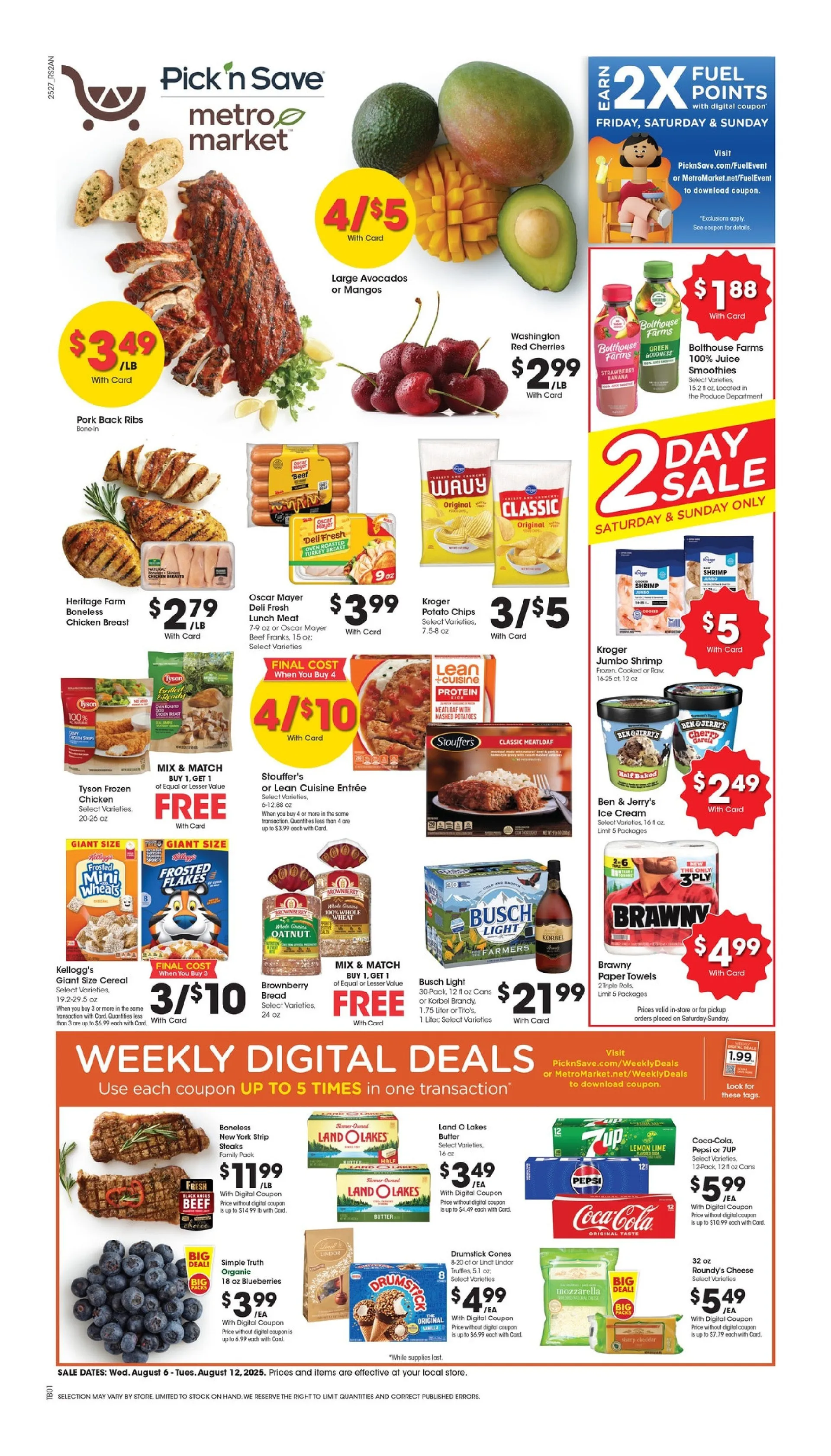 Weekly ad Pick 'n Save Sales from August 6 to August 12 2025 - Page 1