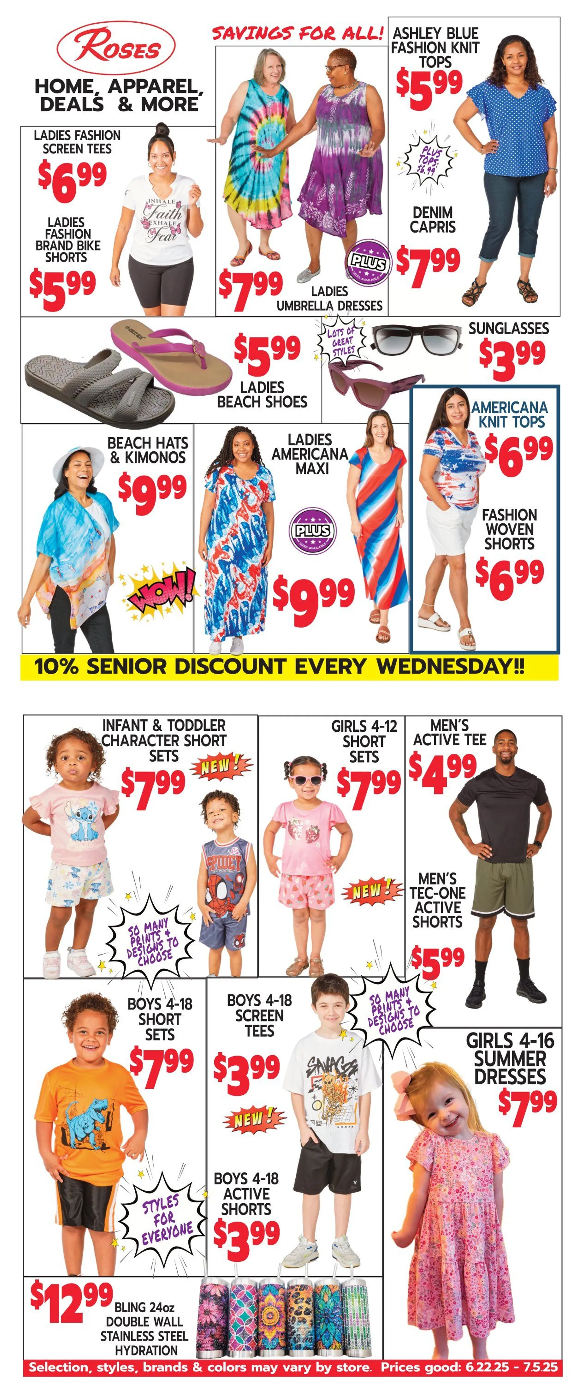 Weekly ad Roses Discount Store weekly ads from June 30 to July 7 2025 - Page 1