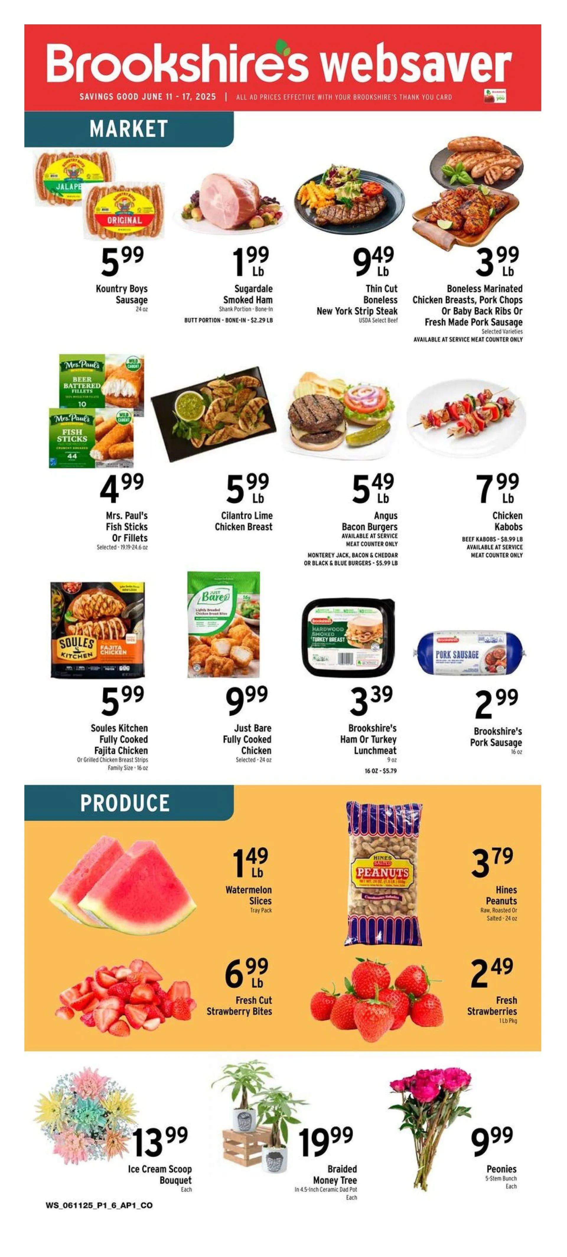 Weekly ad Brookshires Deals from June 11 to June 17 2025 - Page 1