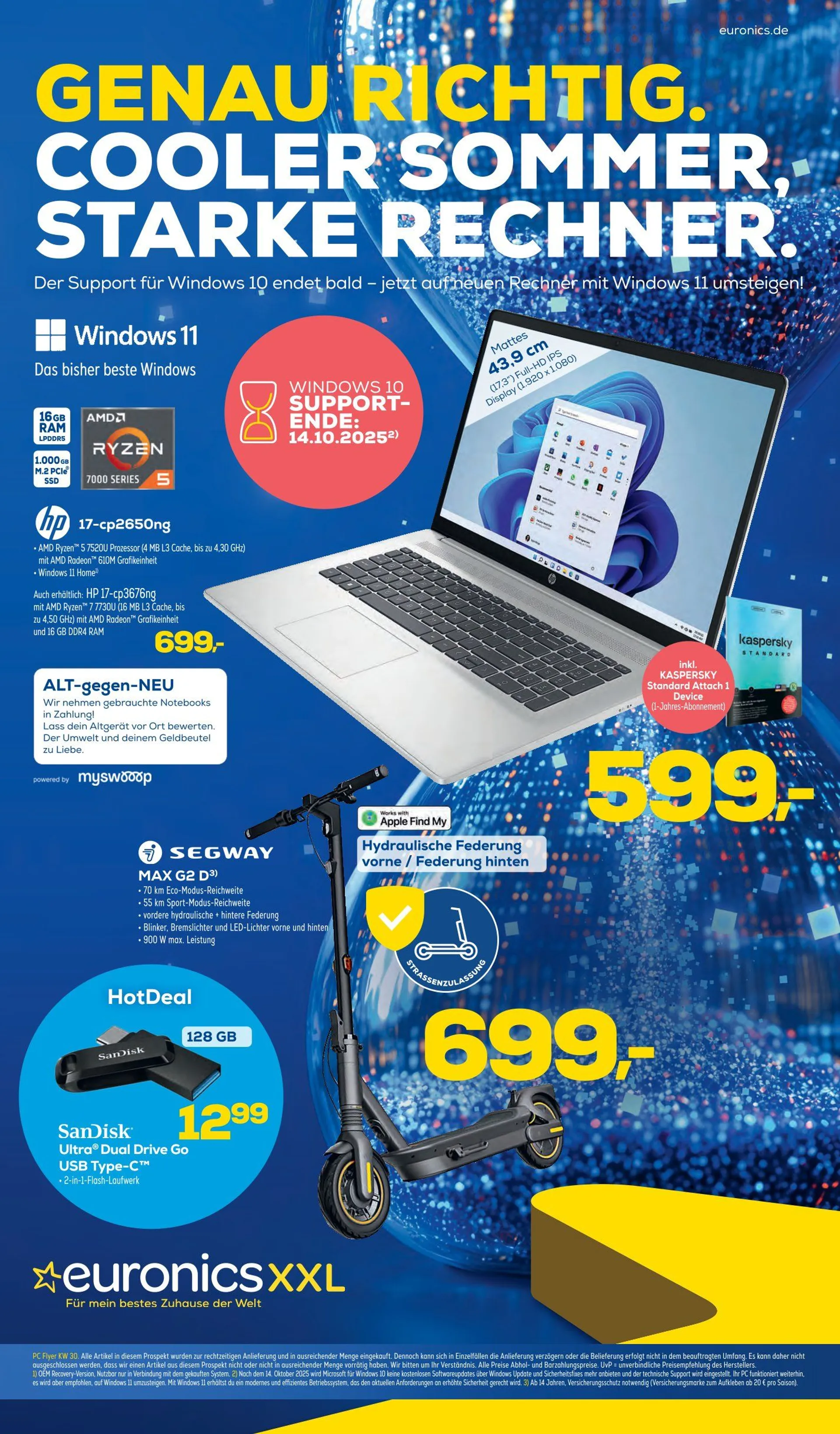 Euronics XXL Angebote von 24. Juli bis 31. August 2025 - Prospekt seite 1