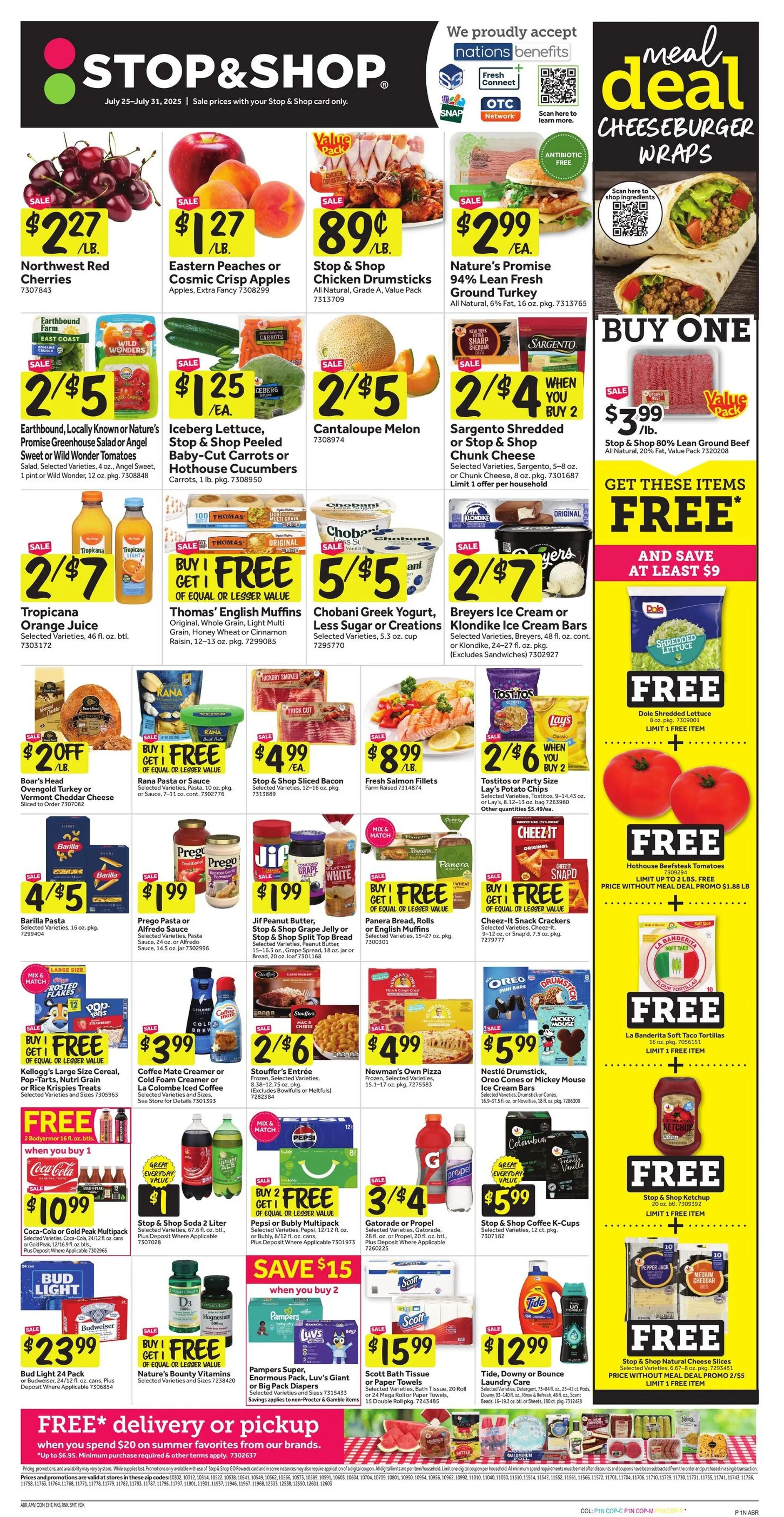 Weekly ad  Stop & Shop Sales from July 25 to July 31 2025 - Page 1