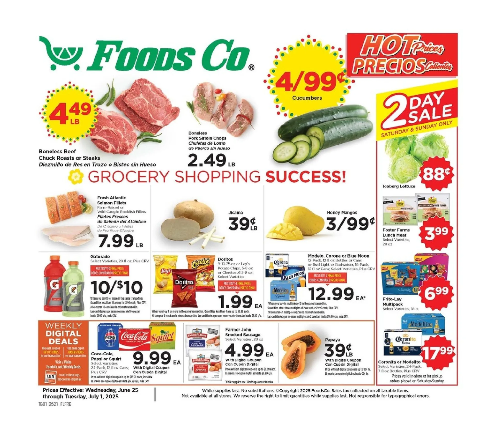 Weekly ad Foods Co. Sales from June 25 to July 1 2025 - Page 1