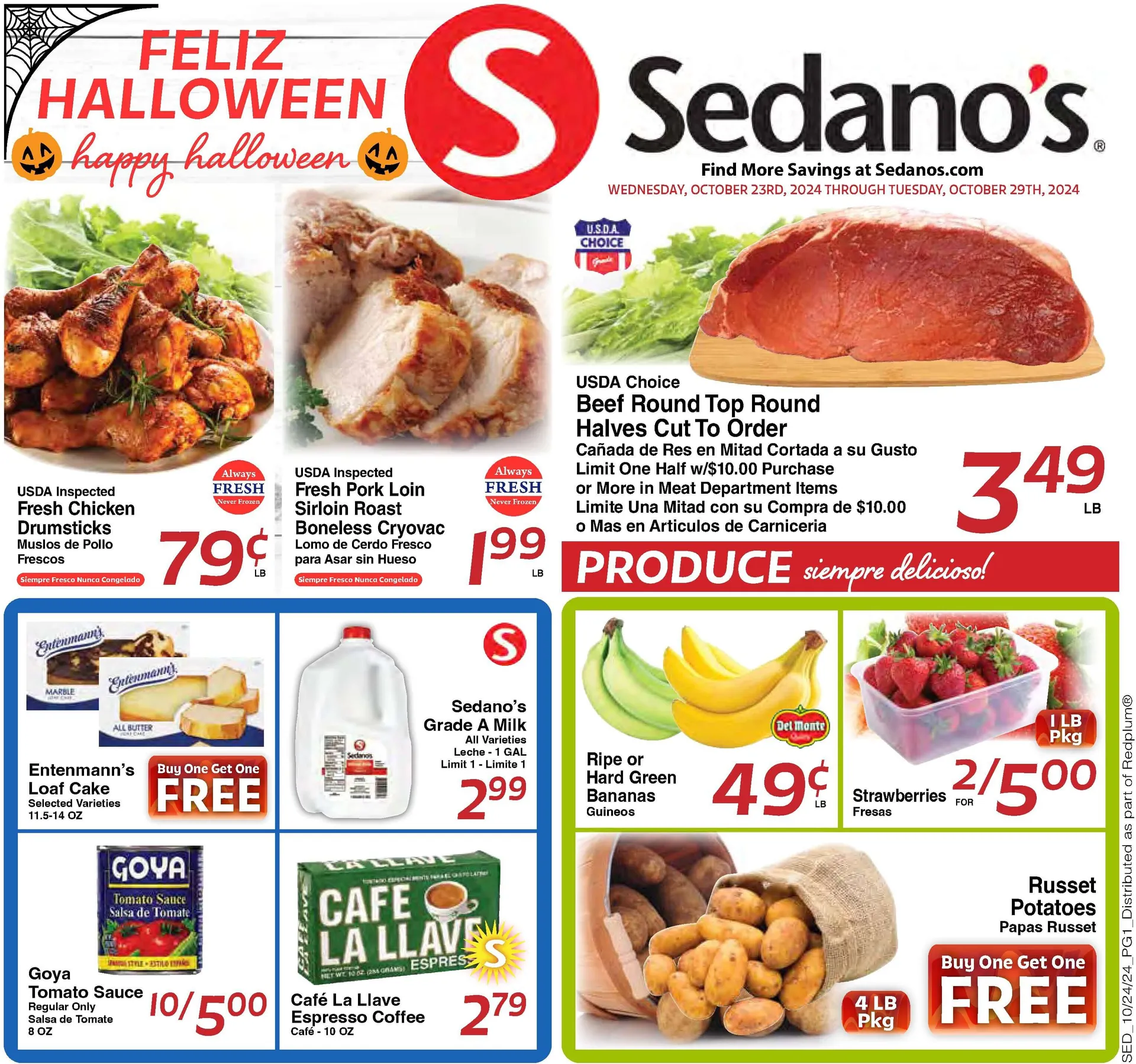 Weekly ad Sedano's Weekly Ad from October 23 to October 29 2024 - Page 