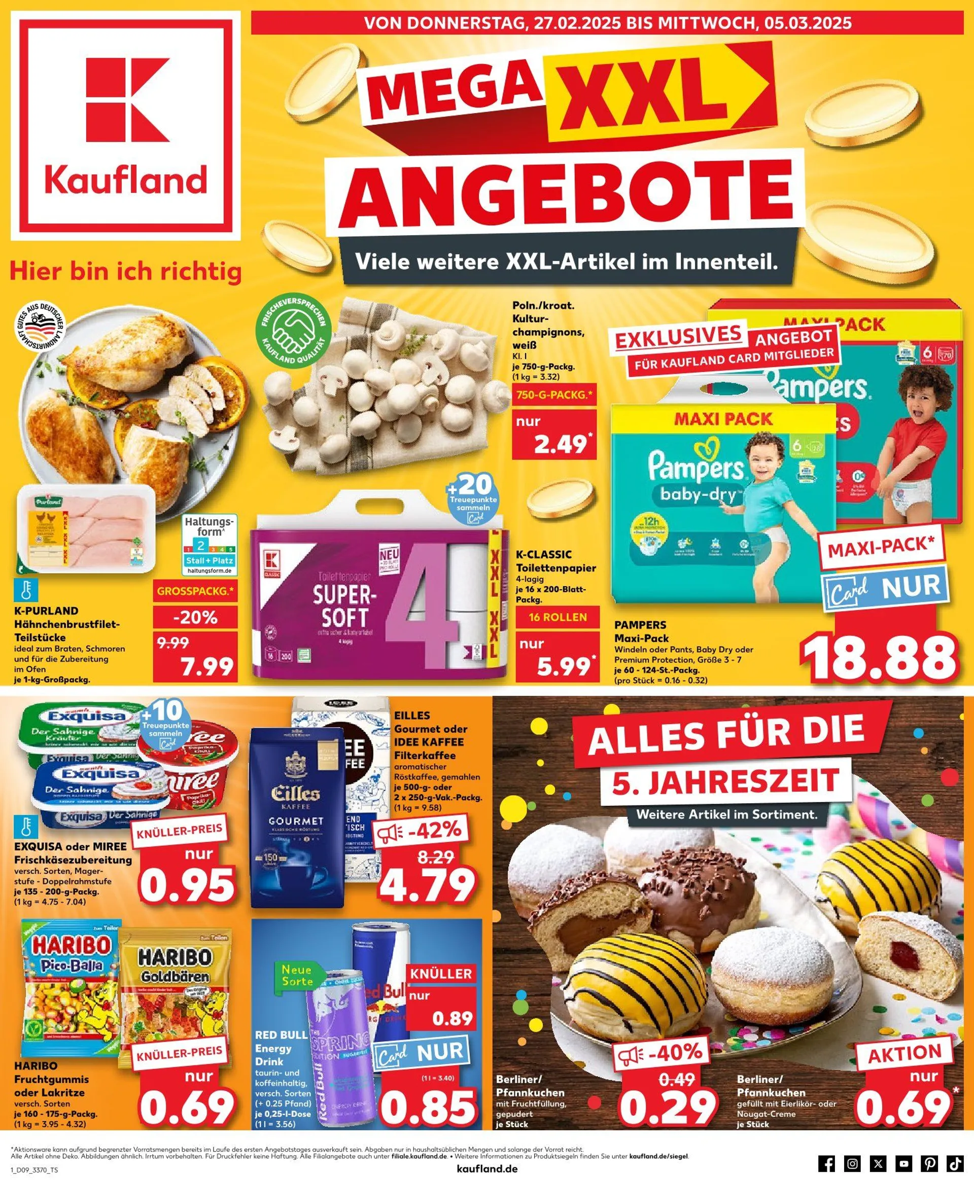 DE - Kaufland Prospekt von 27. Februar bis 5. März 2025 - Prospekt seite 1