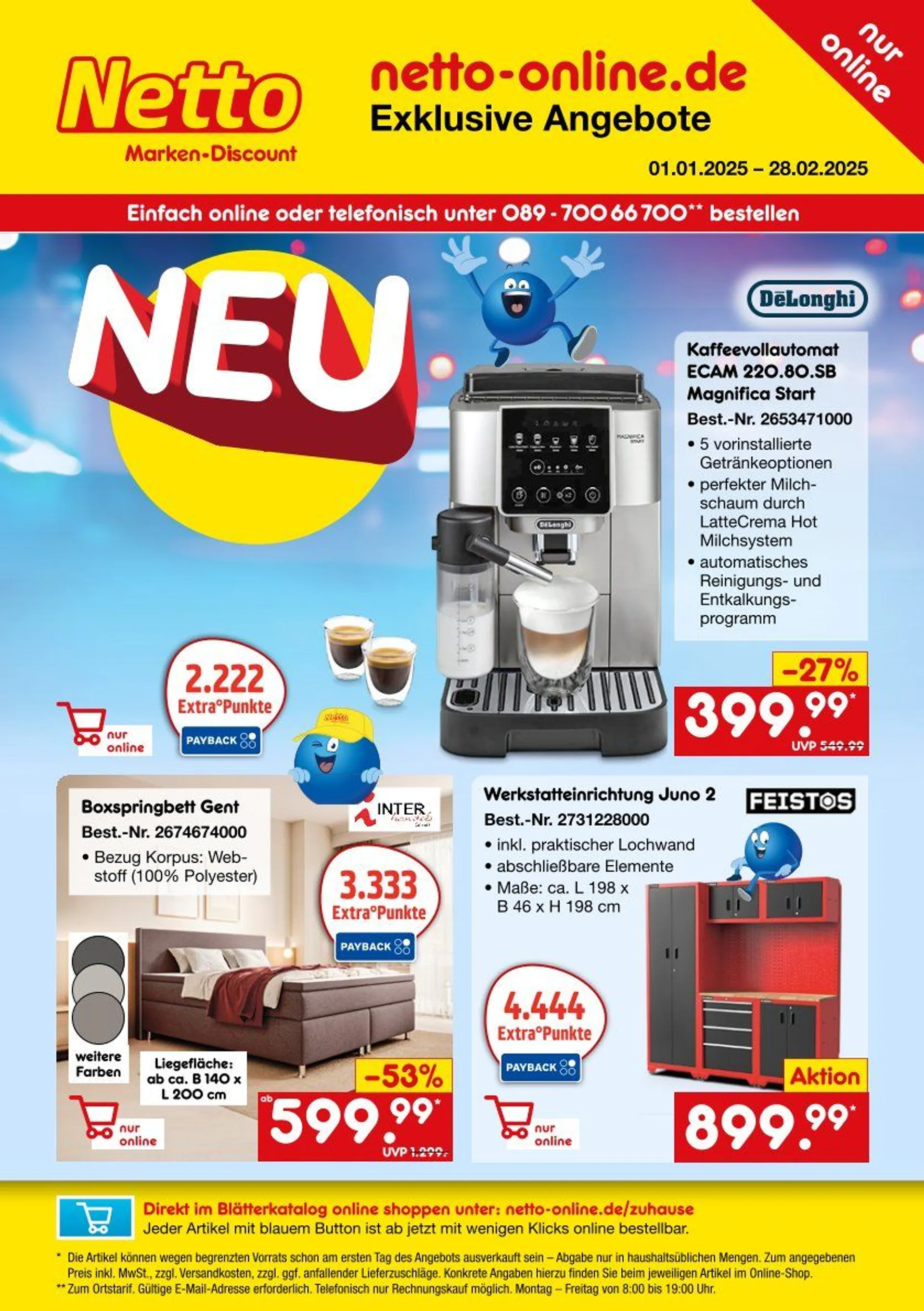 Netto Marken-Discount Prospekte von 1. Januar bis 28. Februar 2025 - Prospekt seite 1