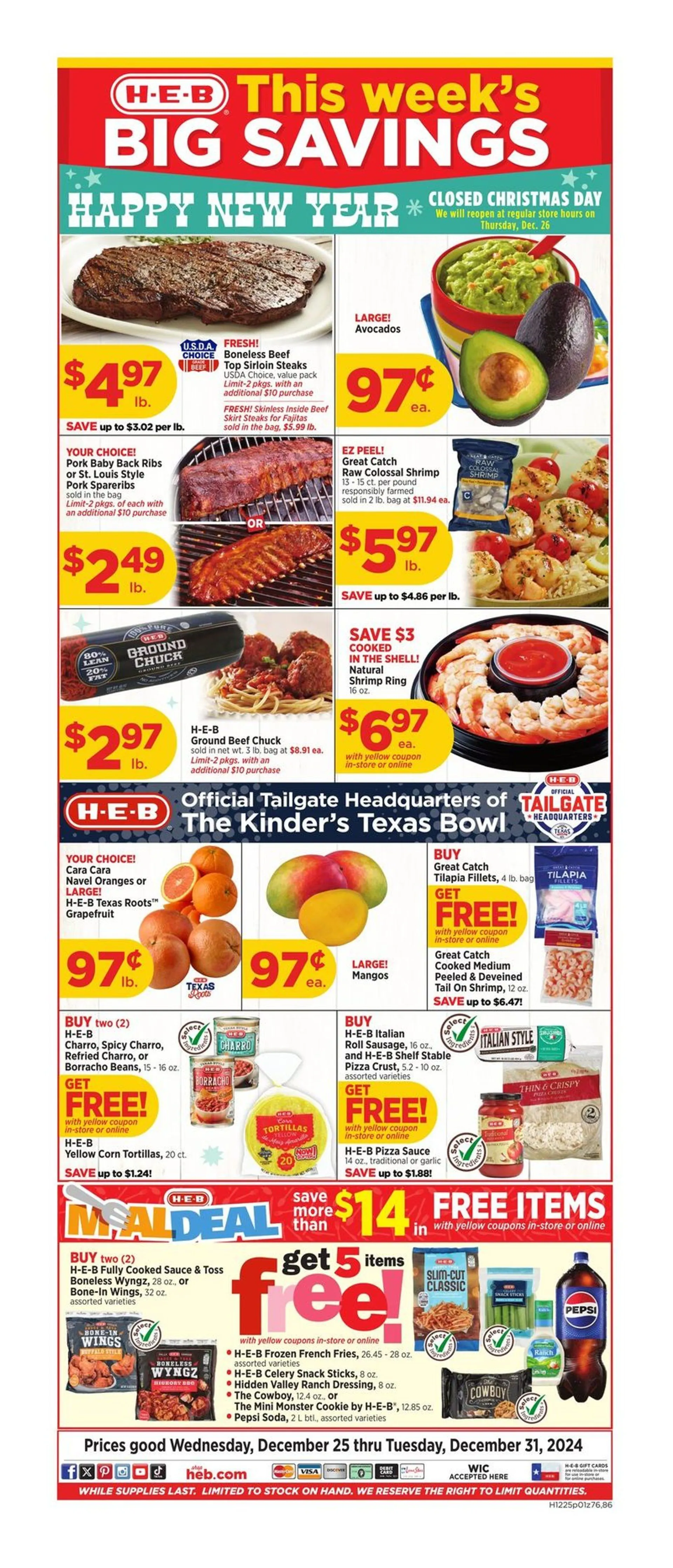 Weekly ad H-E-B from December 25 to December 31 2024 - Page 