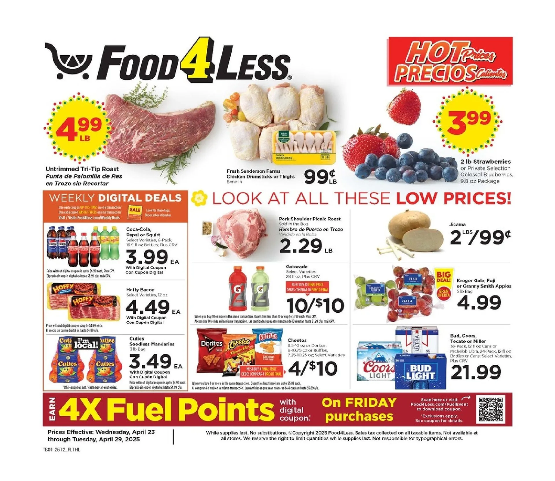 Weekly ad Food 4 Less Sales from April 29 to April 30 2025 - Page 