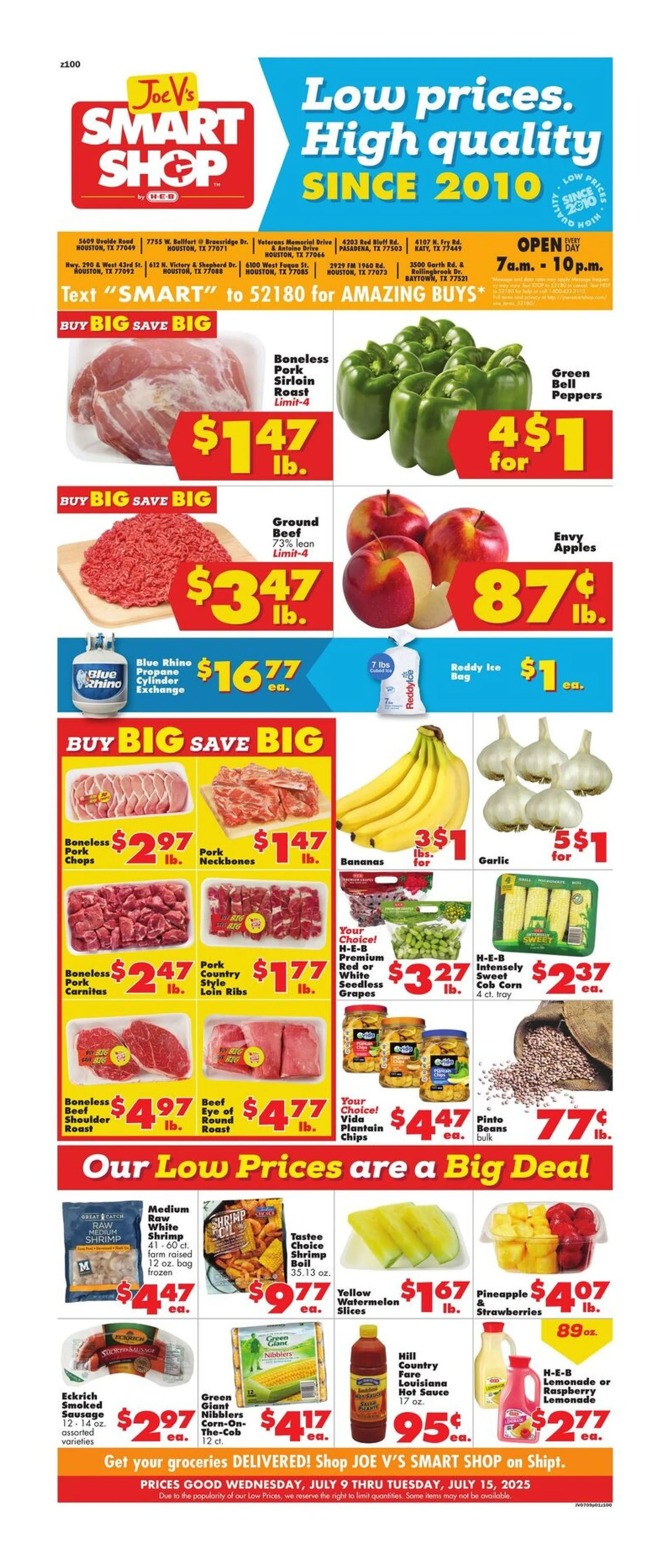 Weekly ad  Joe V's Smart Shop  Sales from July 9 to July 15 2025 - Page 1