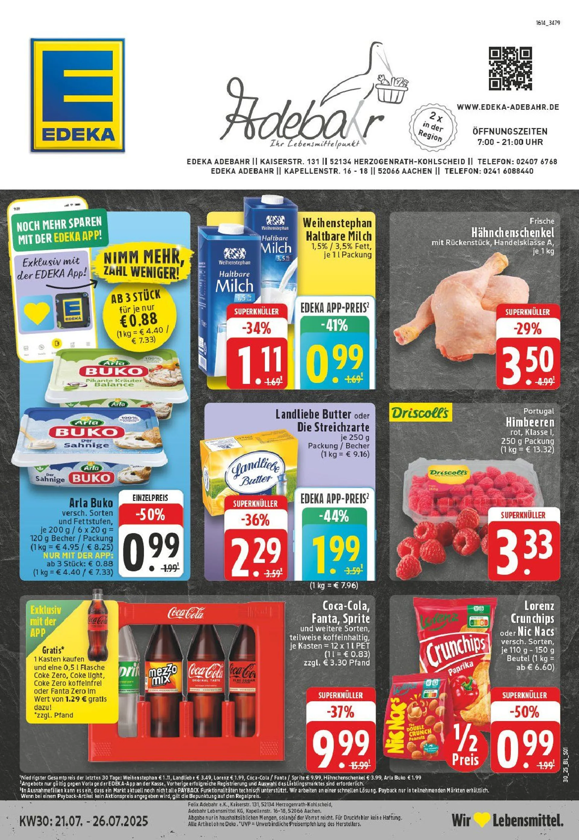 Edeka Prospekte von 21. Juli bis 26. Juli 2025 - Prospekt seite 1