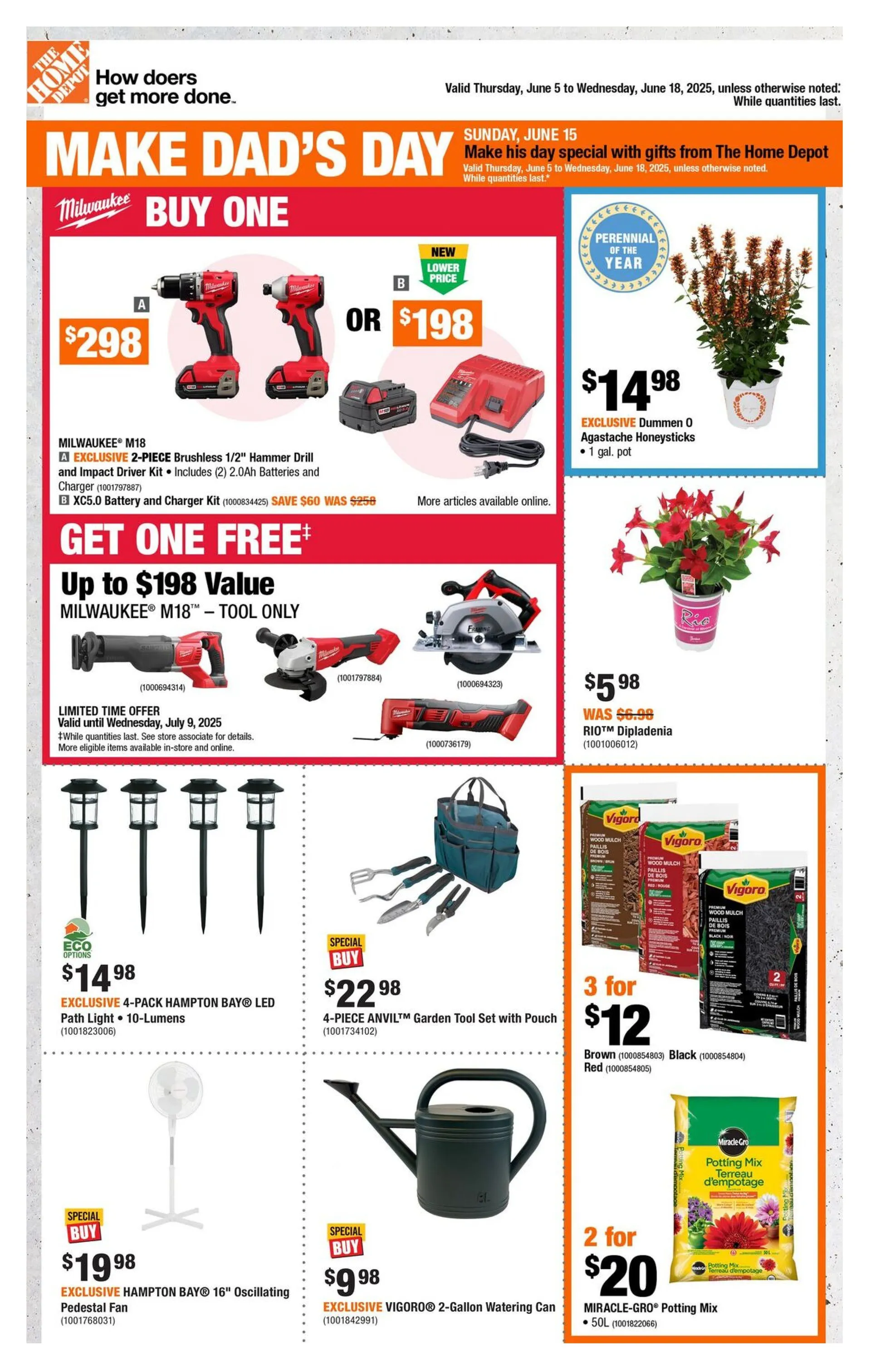 Flyer from June 5 to June 18 2025 - flyer page 1