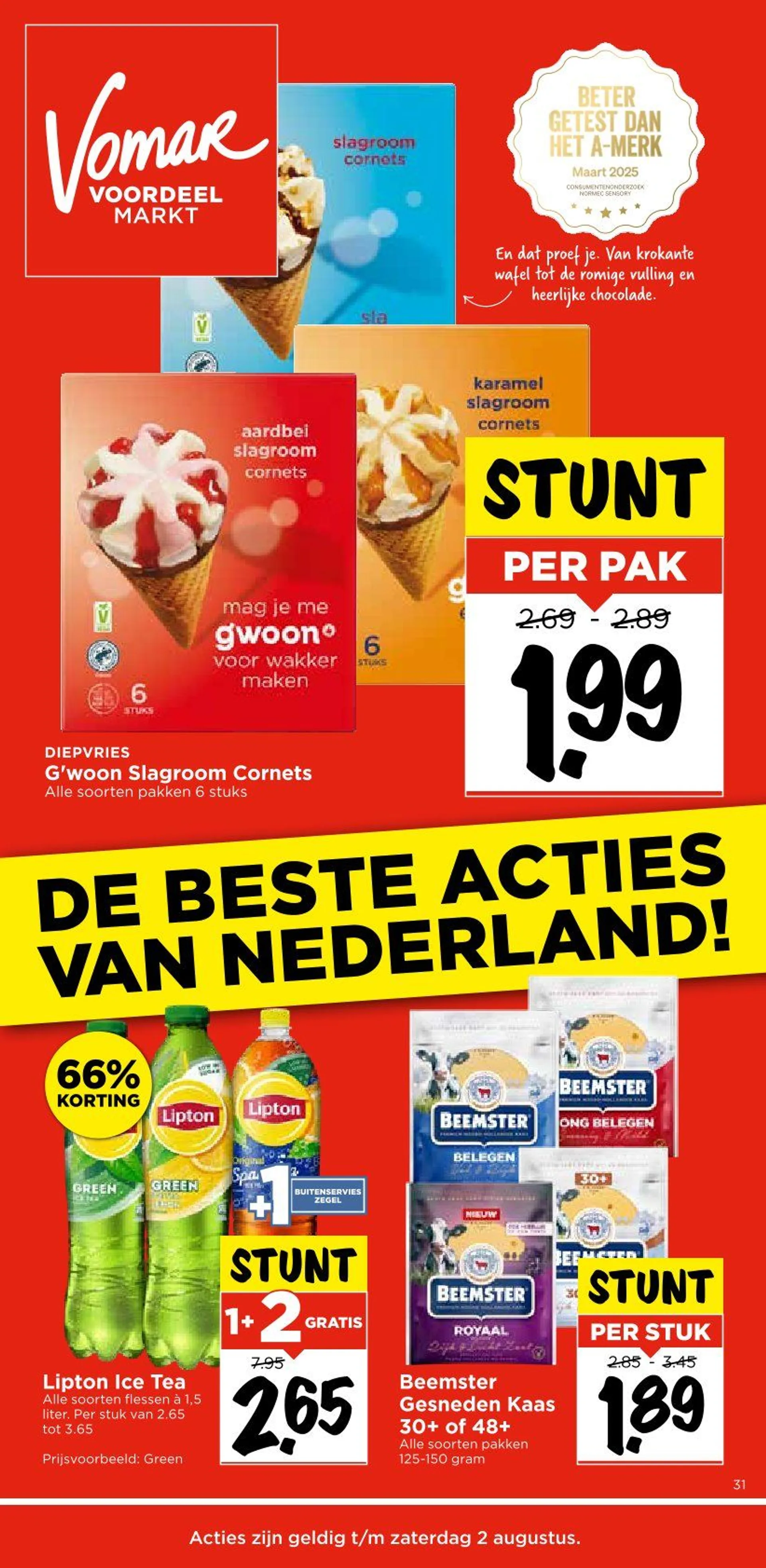 Vomar folders van 1 augustus tot 2 augustus 2025 - Folder pagina 1