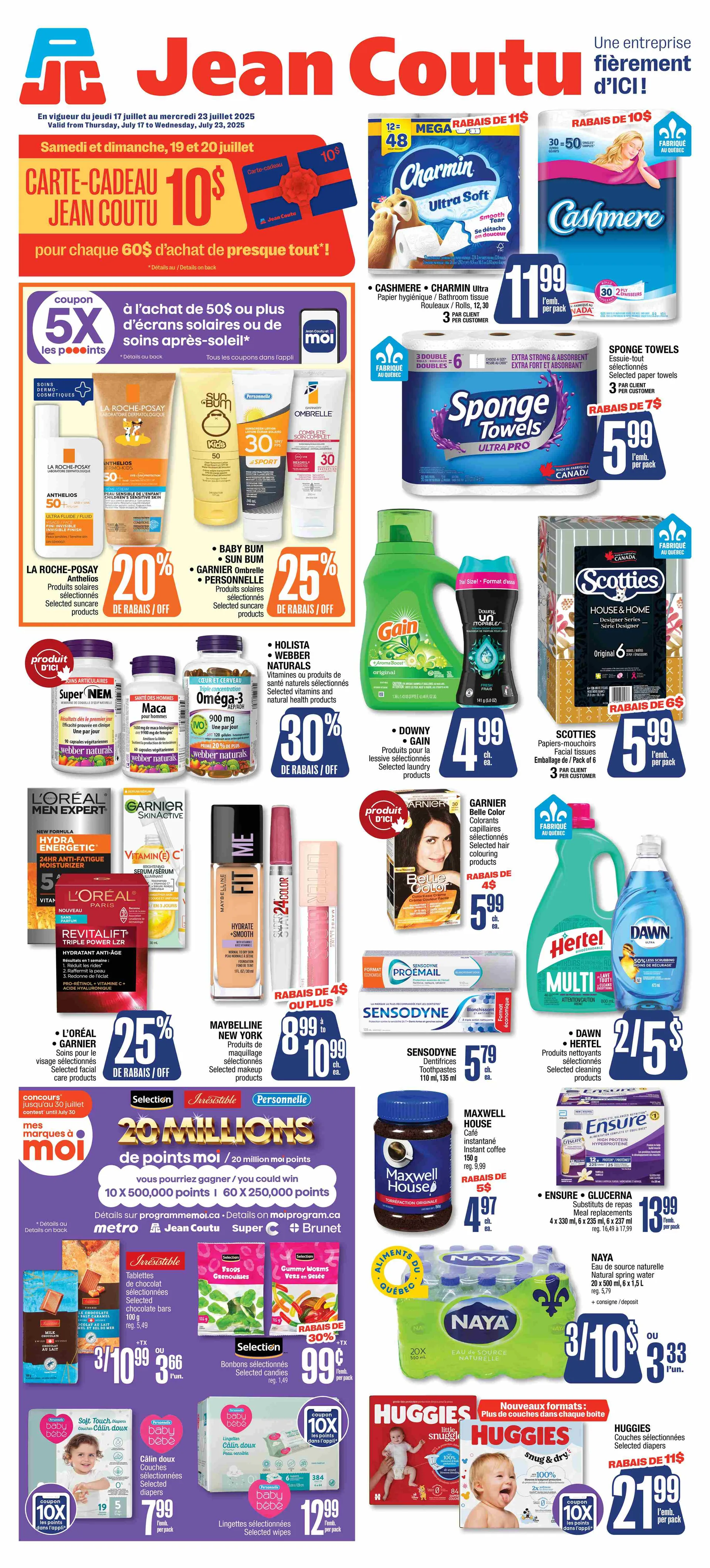 Jean Coutu Sales from July 16 to July 23 2025 - flyer page 1