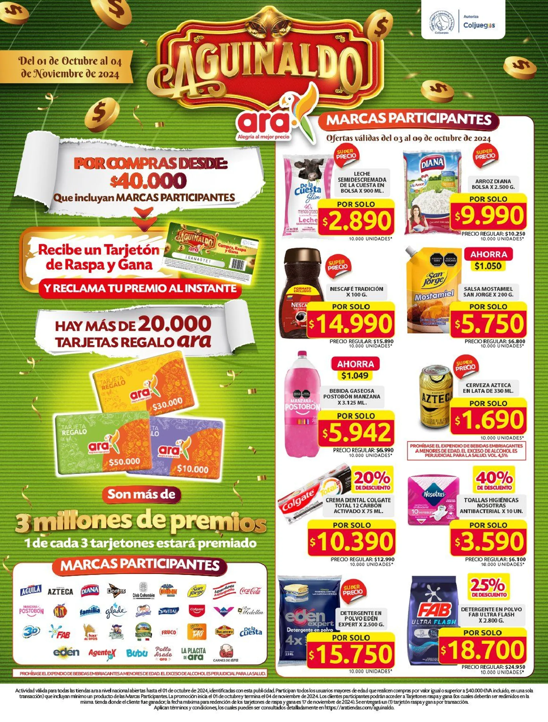 Catalogo de Ara Ofertas en Folletos 1 de octubre al 4 de noviembre 2024 - Pag 1