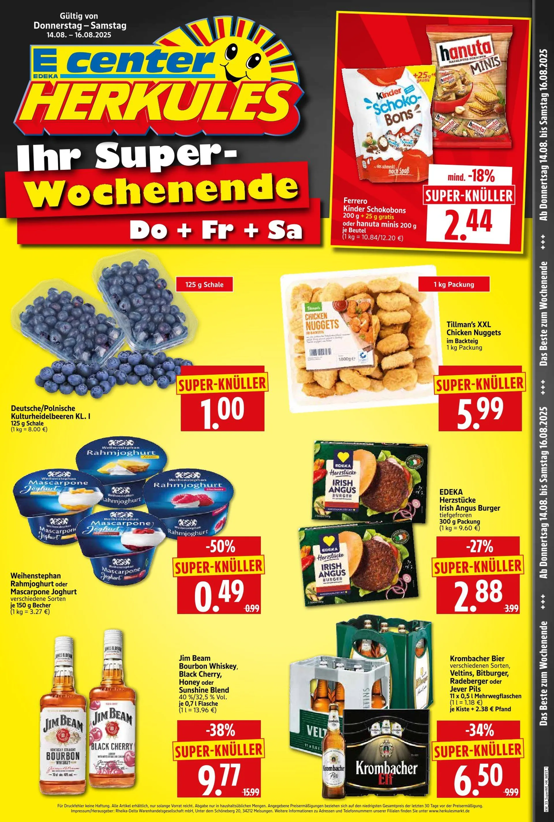 Herkules Baumarkt Angebote von 14. August bis 16. August 2025 - Prospekt seite 1