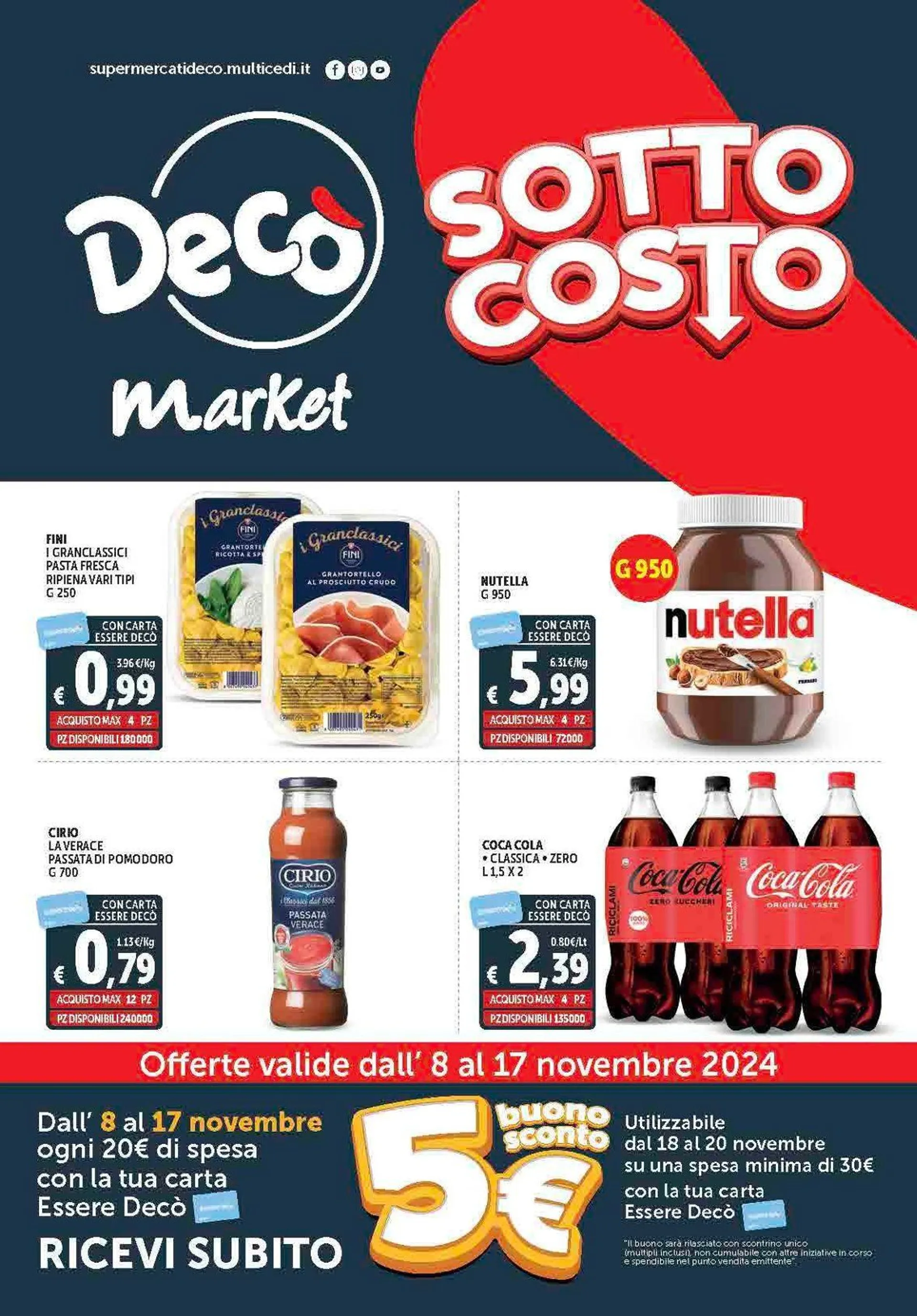 Deco Supermercati Brochure Offerte da 8 novembre a 17 novembre di 2024 - Pagina del volantino 