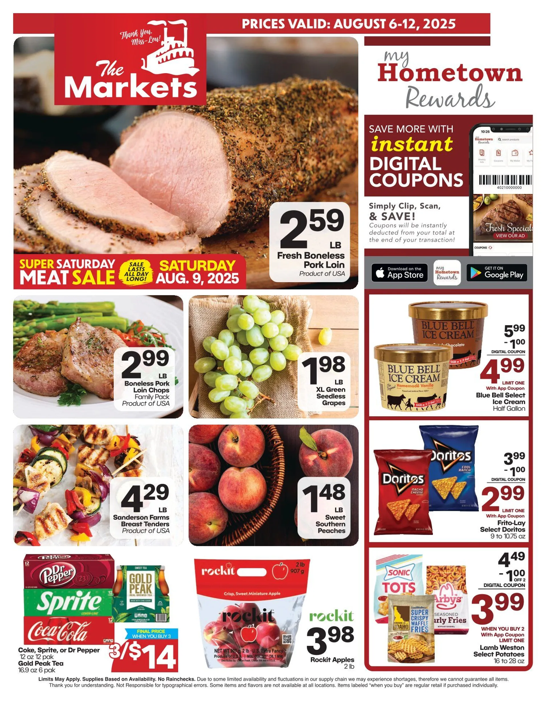 Weekly ad The Markets Sales from August 6 to August 12 2025 - Page 1