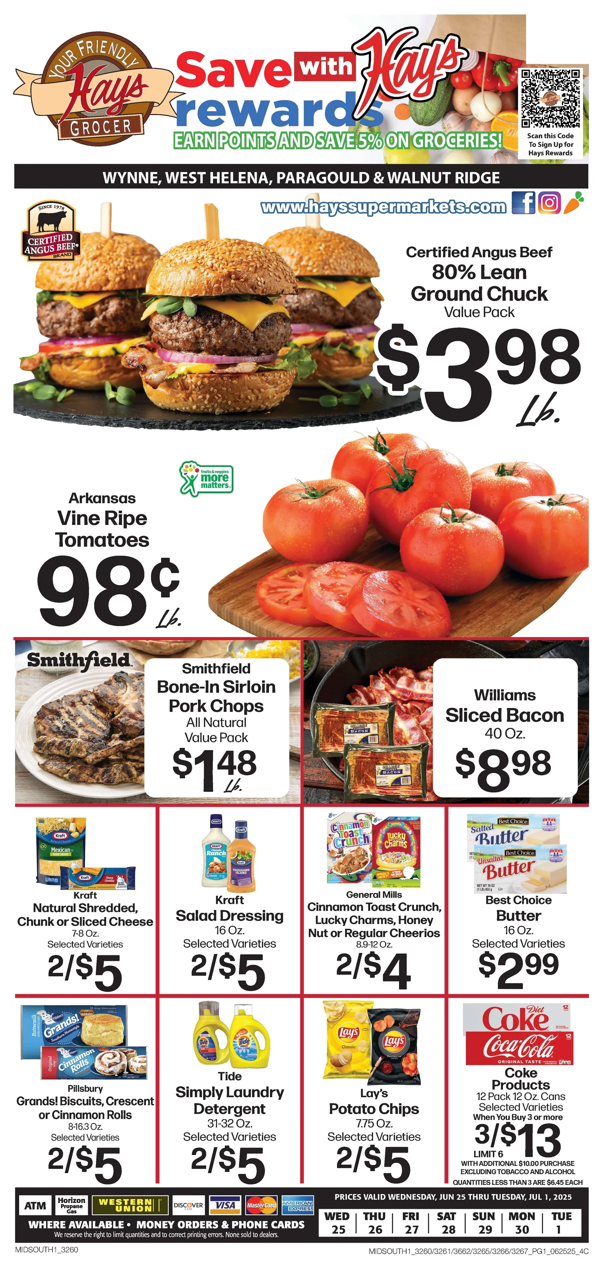 Weekly ad Hays Supermarket weekly ads from June 25 to July 1 2025 - Page 1