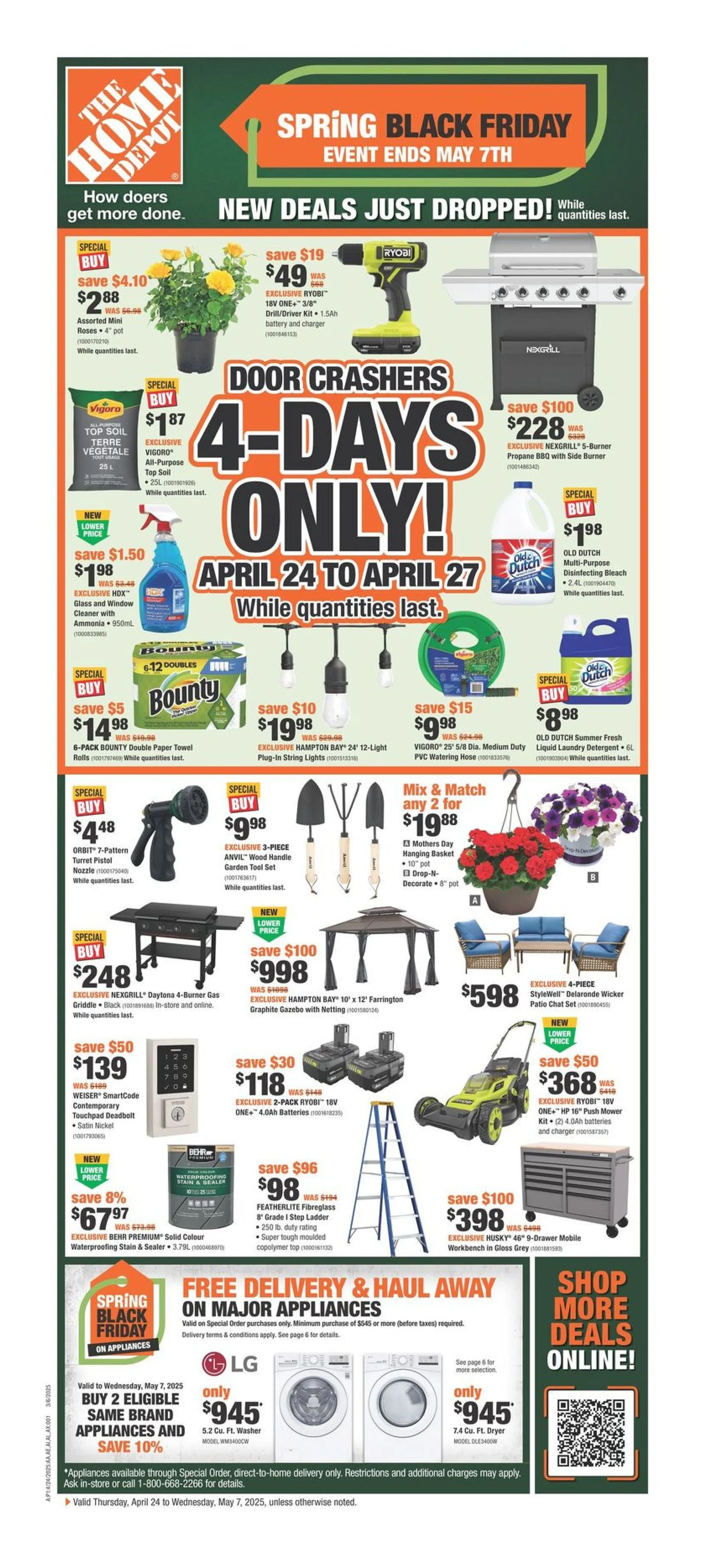 The Home Depot Deals from April 24 to May 7 2025 - flyer page 