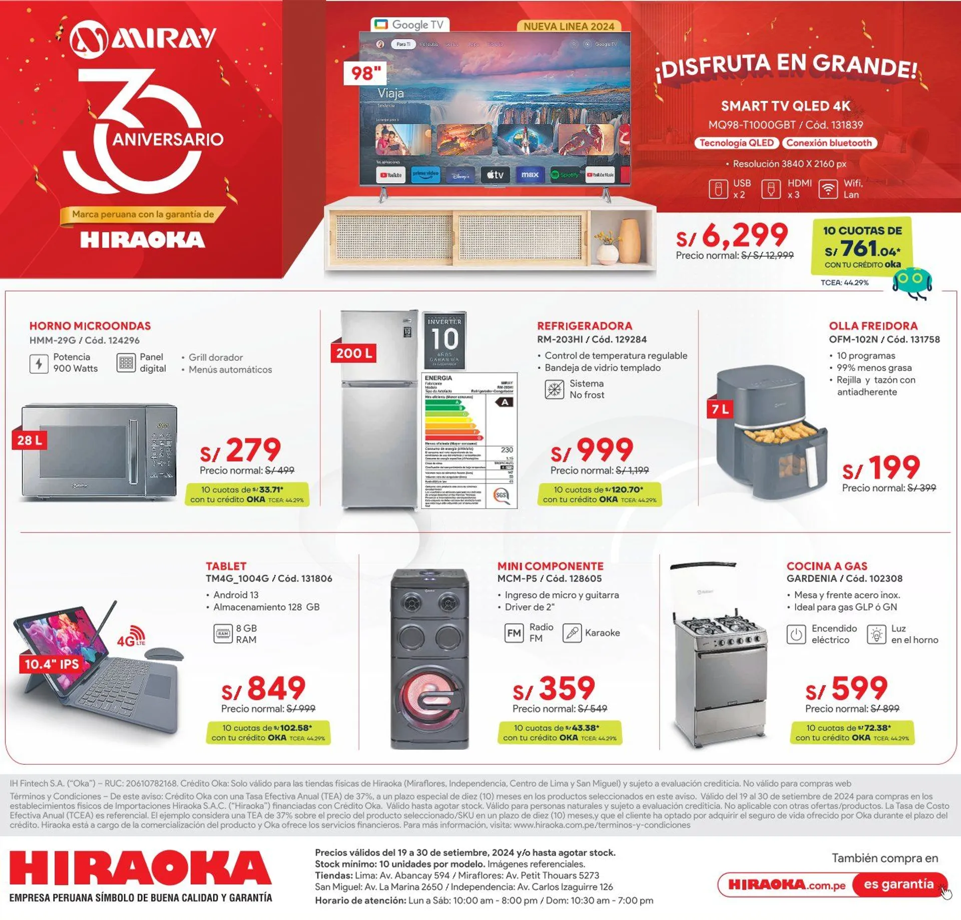 Catalogo de Hiraoka Ofertas de  Folletos 26 de setiembre al 30 de setiembre 2024 - Pag 