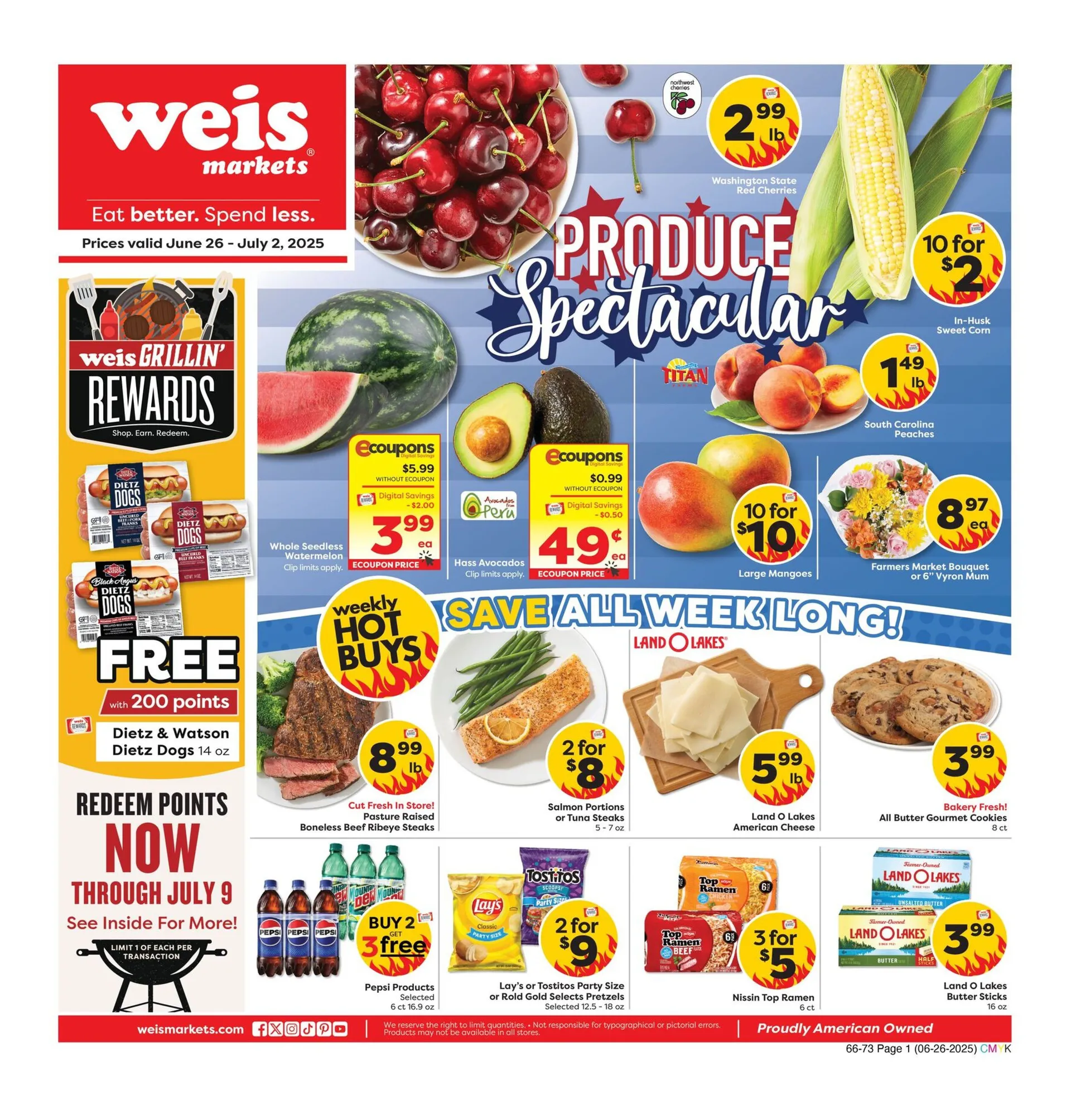 Weekly ad Weis weekly ads from June 26 to July 2 2025 - Page 1