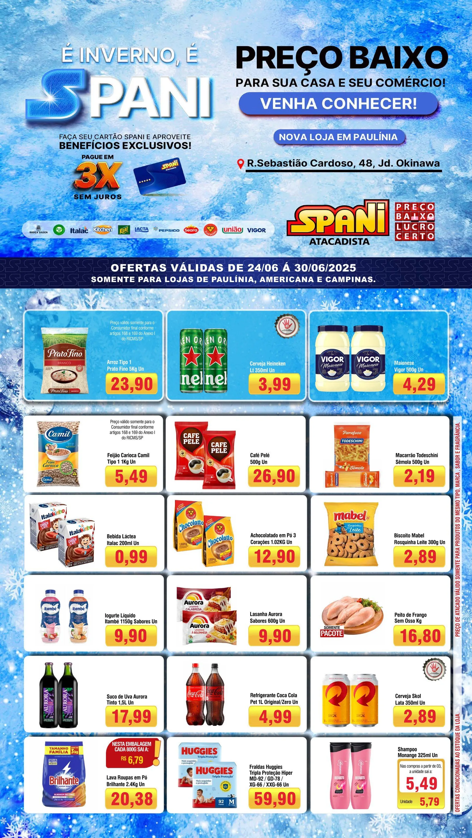 Encarte de Folhetos Spani Atacadista  24 de junho até 30 de junho 2025 - Pagina 1