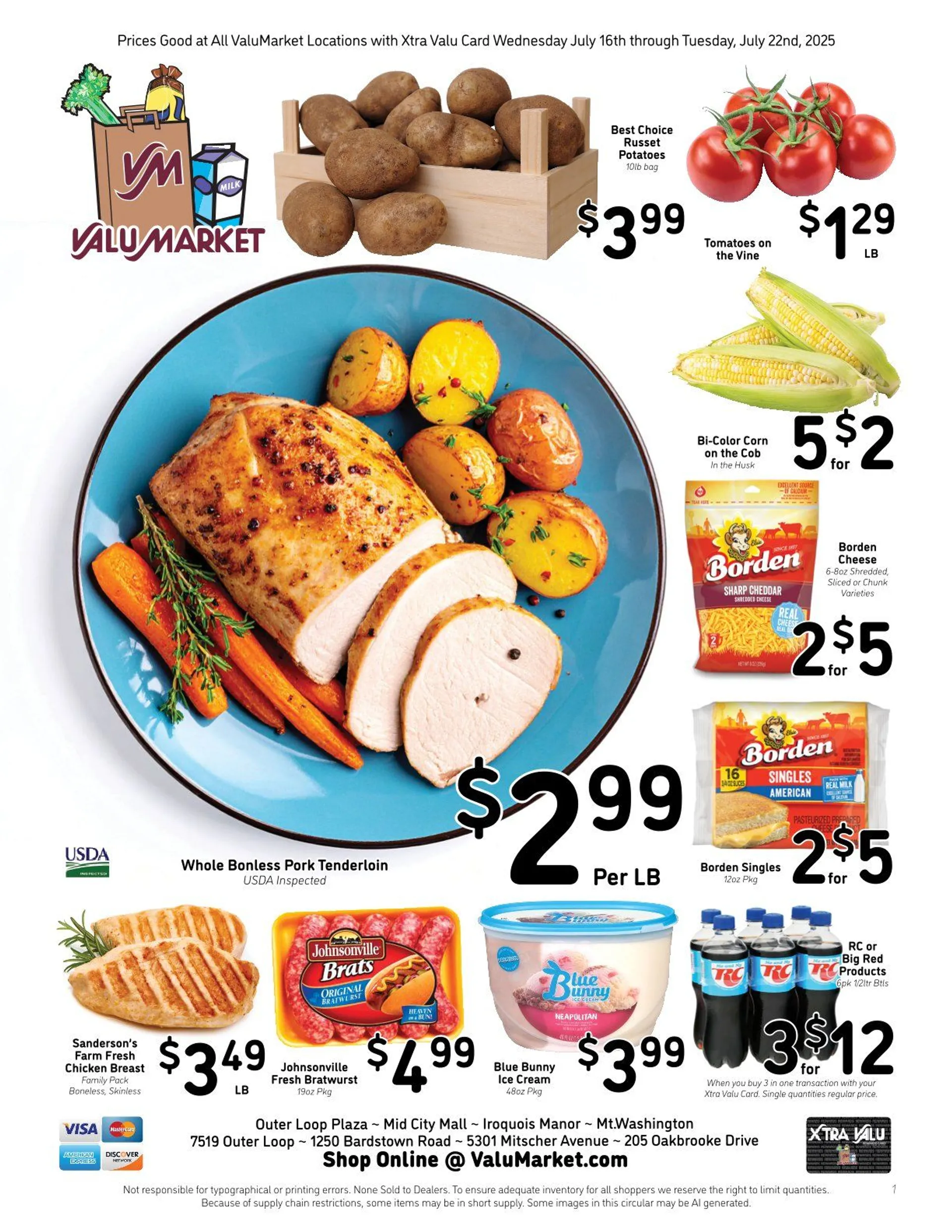 Weekly ad ValuMarket Sales from July 16 to July 22 2025 - Page 1