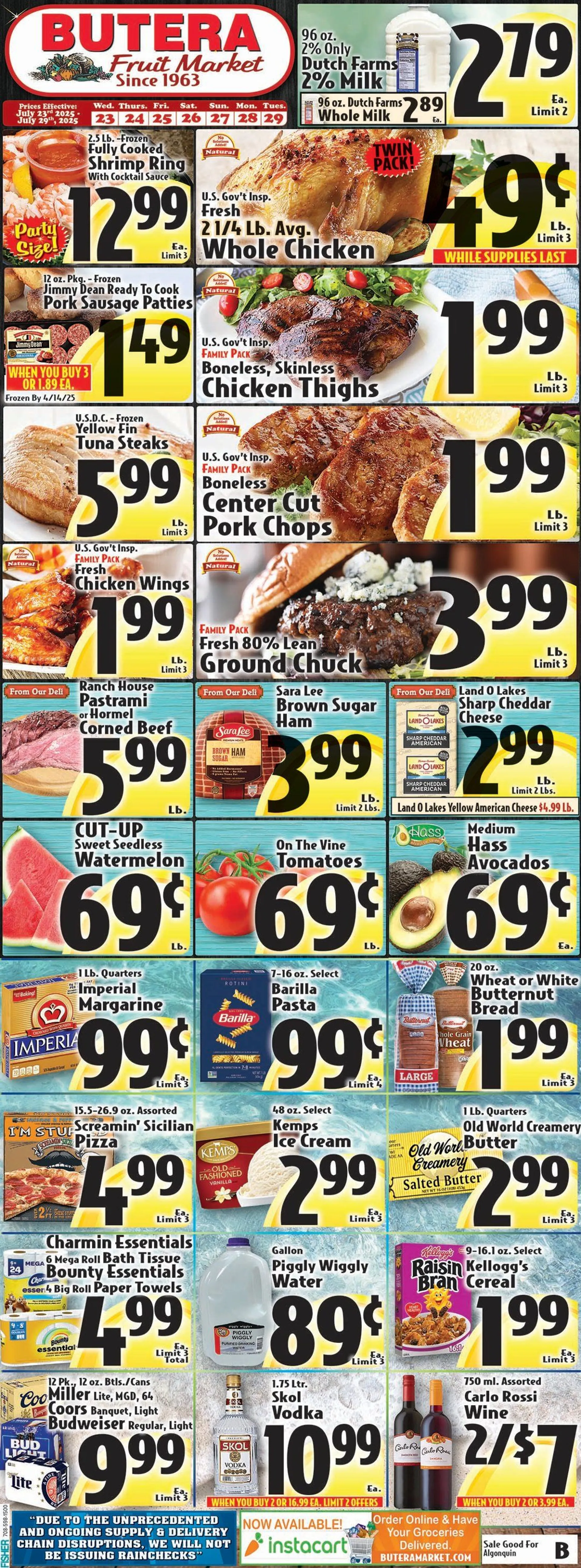 Weekly ad Butera Sales from July 23 to July 29 2025 - Page 1