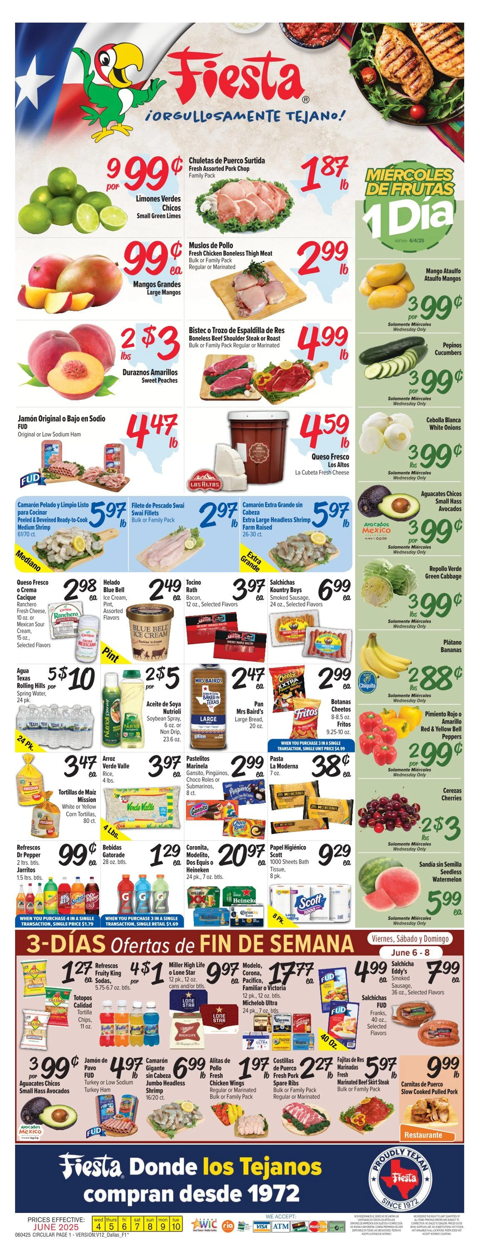 Weekly ad Fiesta Mart Deals from June 4 to June 10 2025 - Page 1
