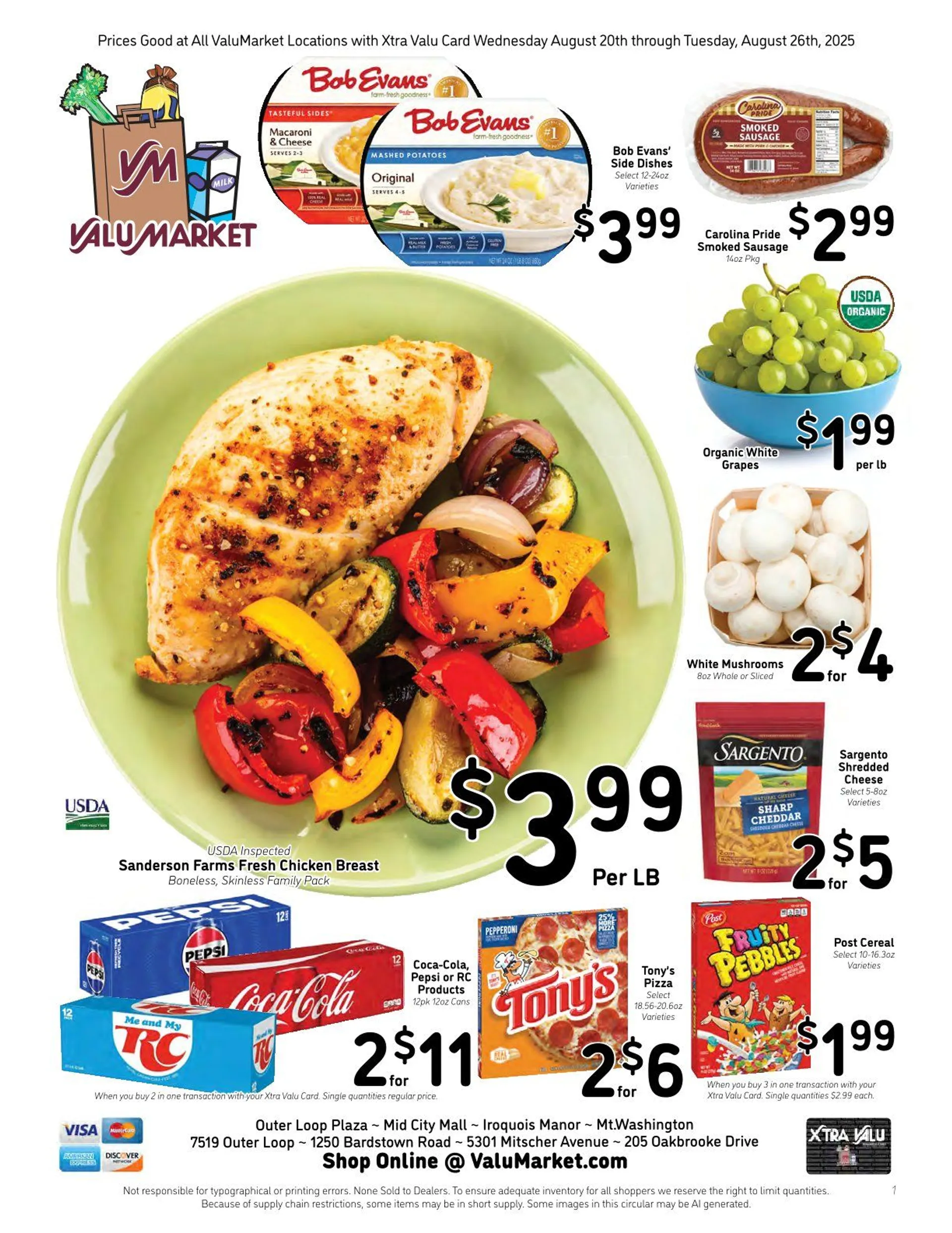 Weekly ad ValuMarket Sales from August 20 to August 26 2025 - Page 1