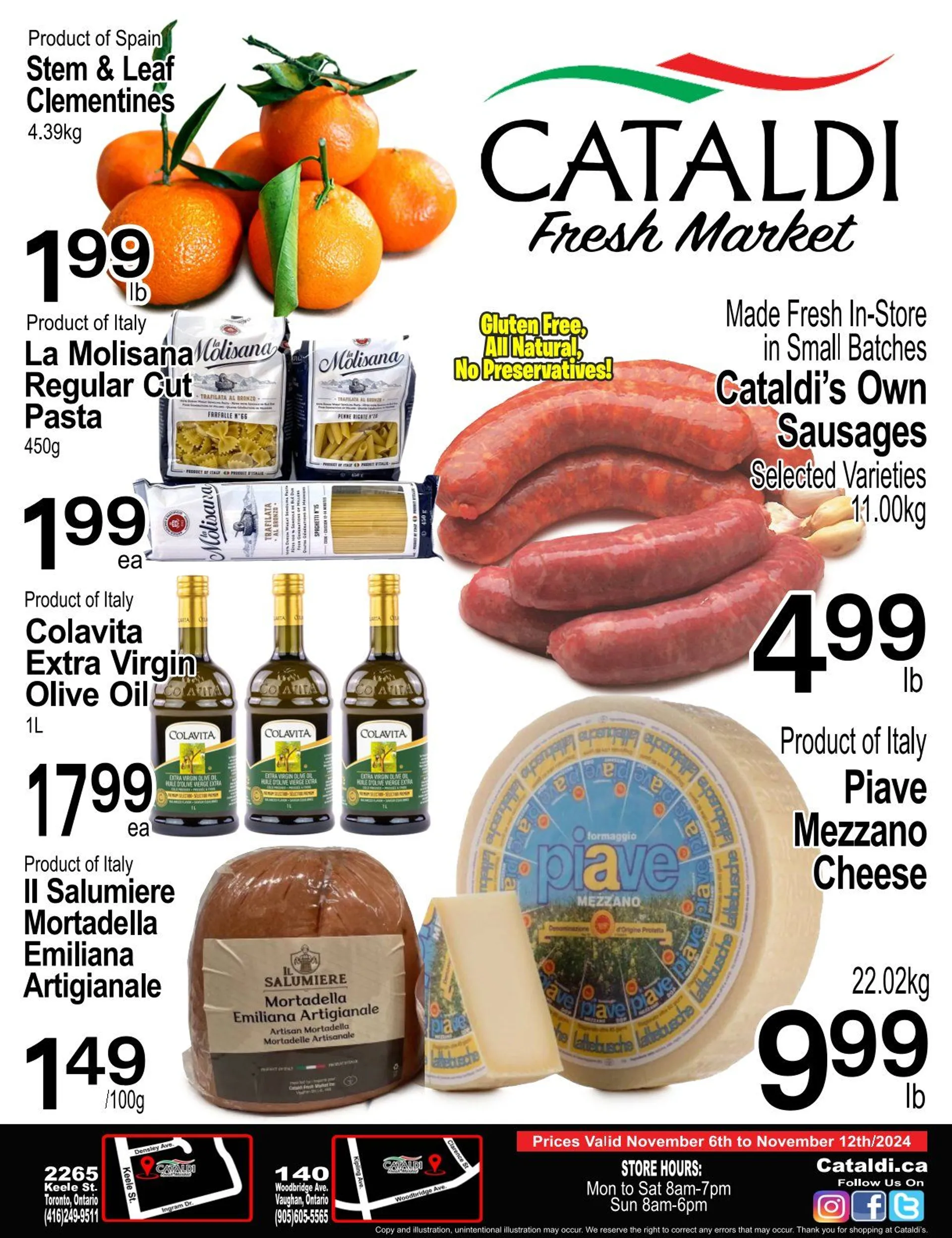 Cataldi Fresh Market Deals from November 6 to November 12 2024 - flyer page 