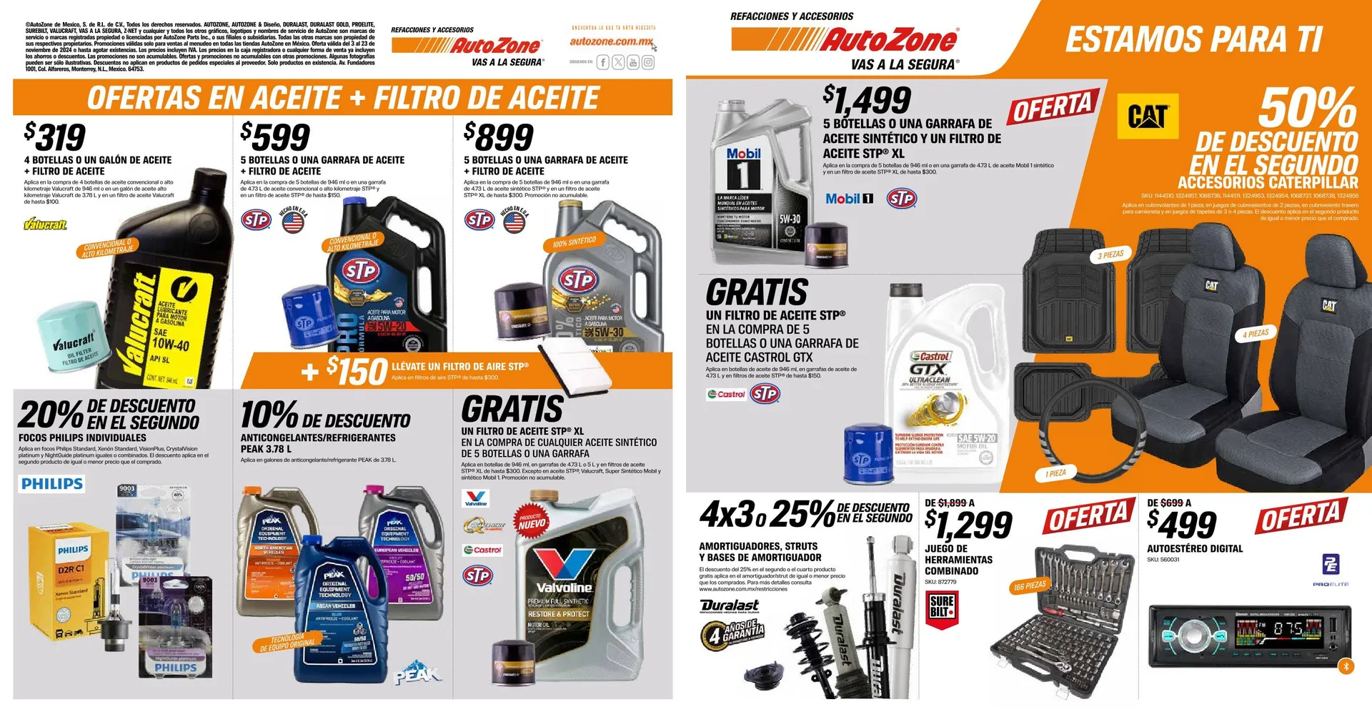 Catálogo de AutoZone Ofertas 5 de noviembre al 23 de noviembre 2024 - Pagina 