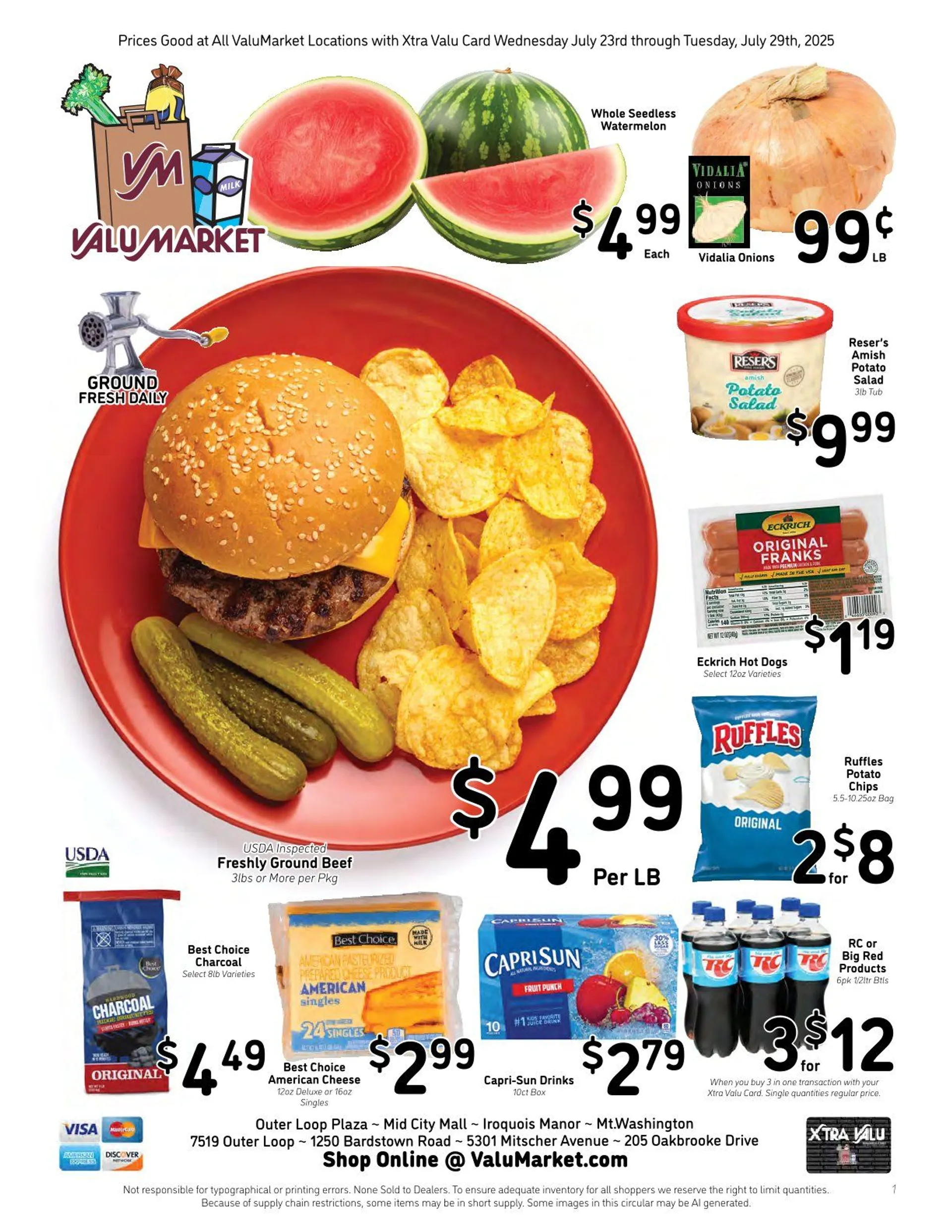 Weekly ad ValuMarket Sales from July 23 to July 29 2025 - Page 1