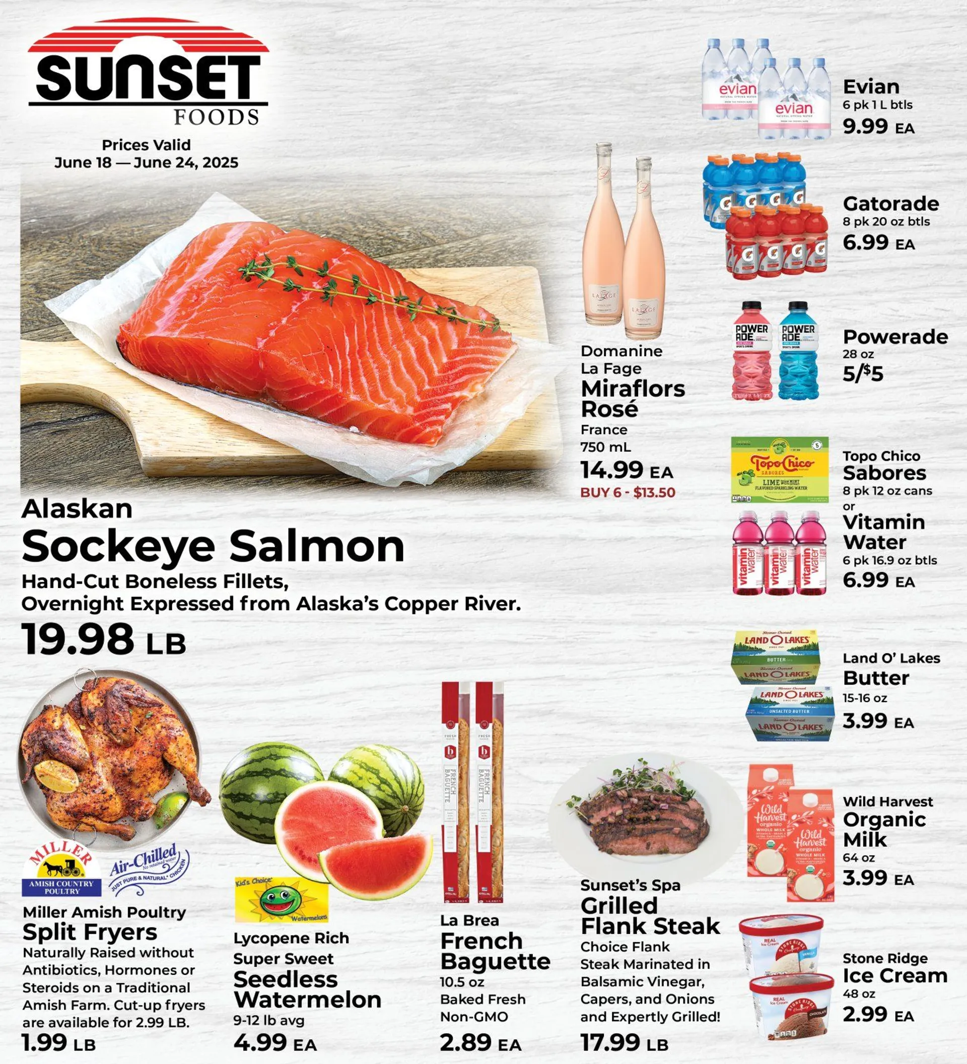 Weekly ad Sunset Foods Sales from June 18 to June 24 2025 - Page 1